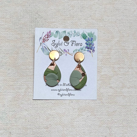 Eucalypts Earrings - Teardrop, various sizes