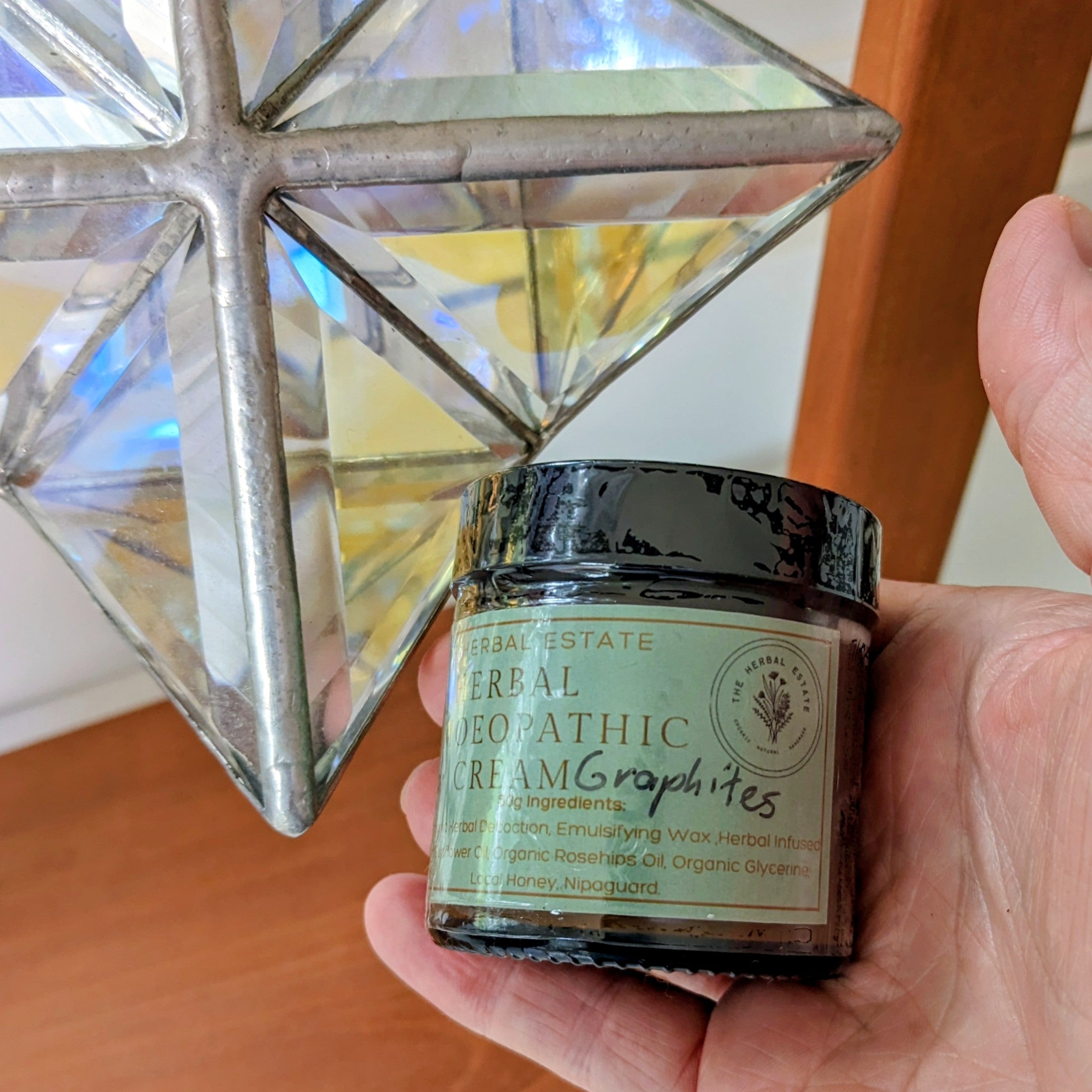 Graphites Herbal homeopathic Cream | Dry Cracked Skin Support | Chickweed & Calendula Cream | Natural Skin Care | Handmade Homoeopathic Cream 50g