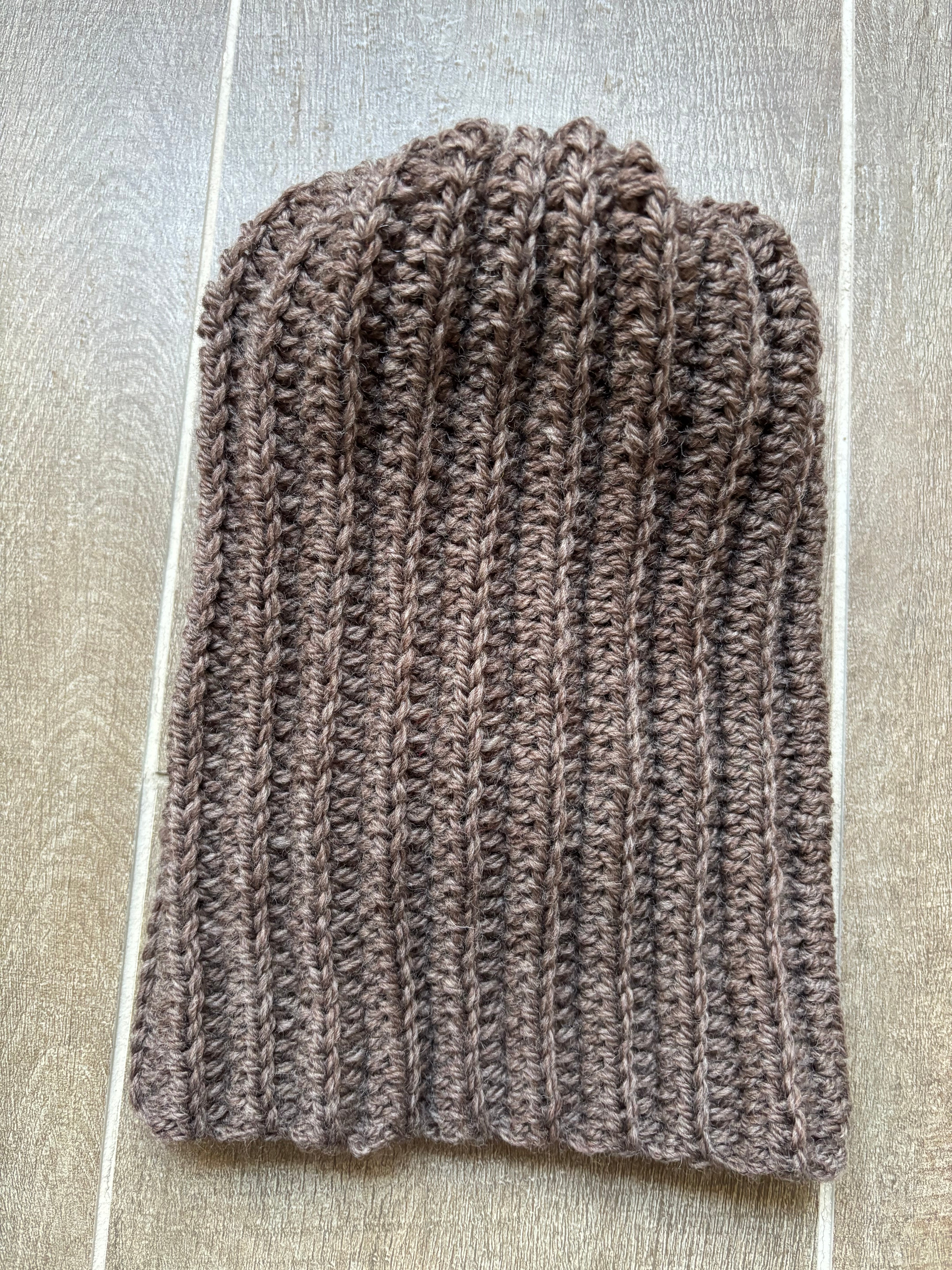Hand Crocheted Beanie | Shades of Brown