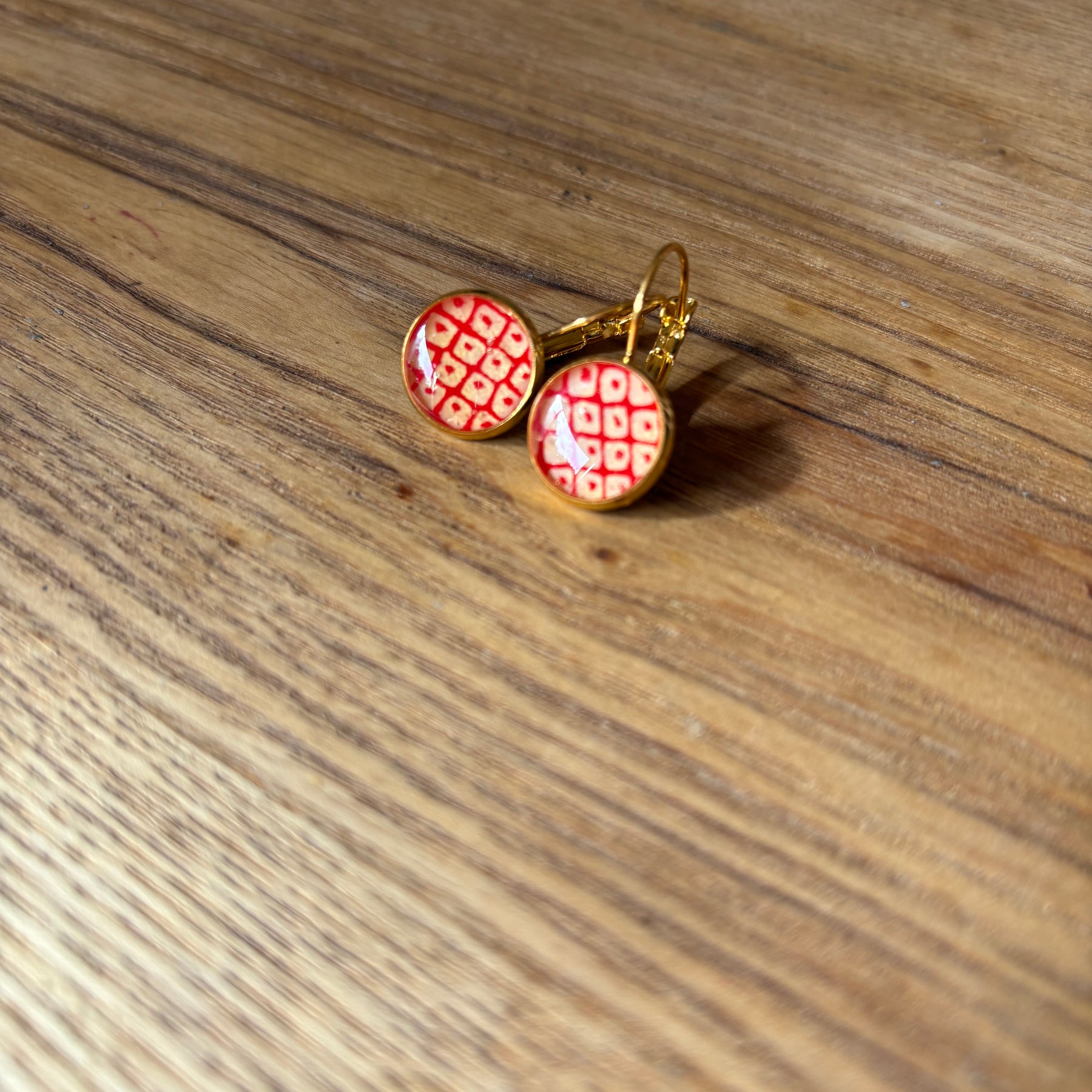 Japanese paper Resin earrings
