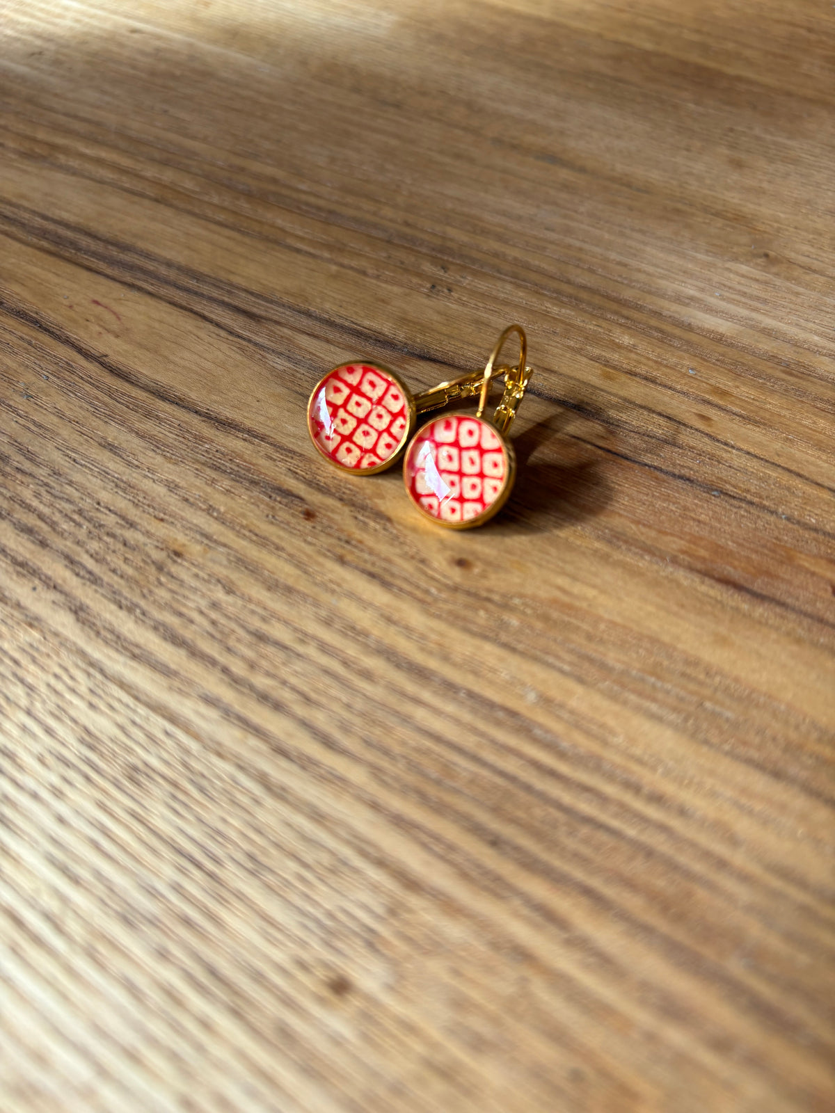 Japanese paper Resin earrings