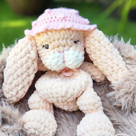 Crochet Plush Floppy Eared Bunny Doll