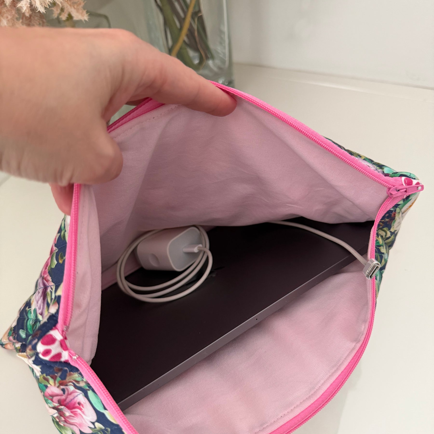 Quilted IPad Zipper Pouch - Various Designs