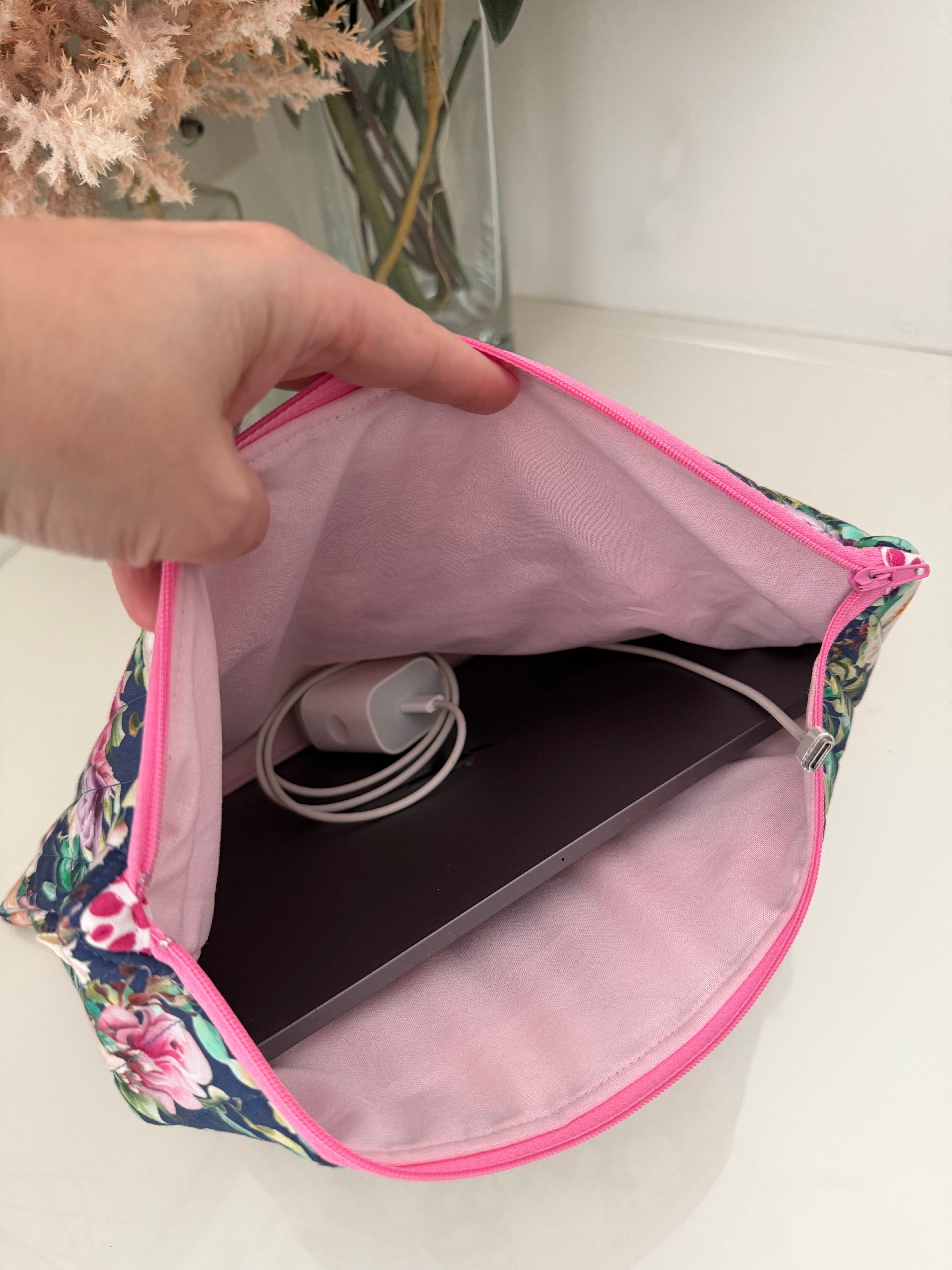 Quilted iPad Zipper Pouch - Various Designs