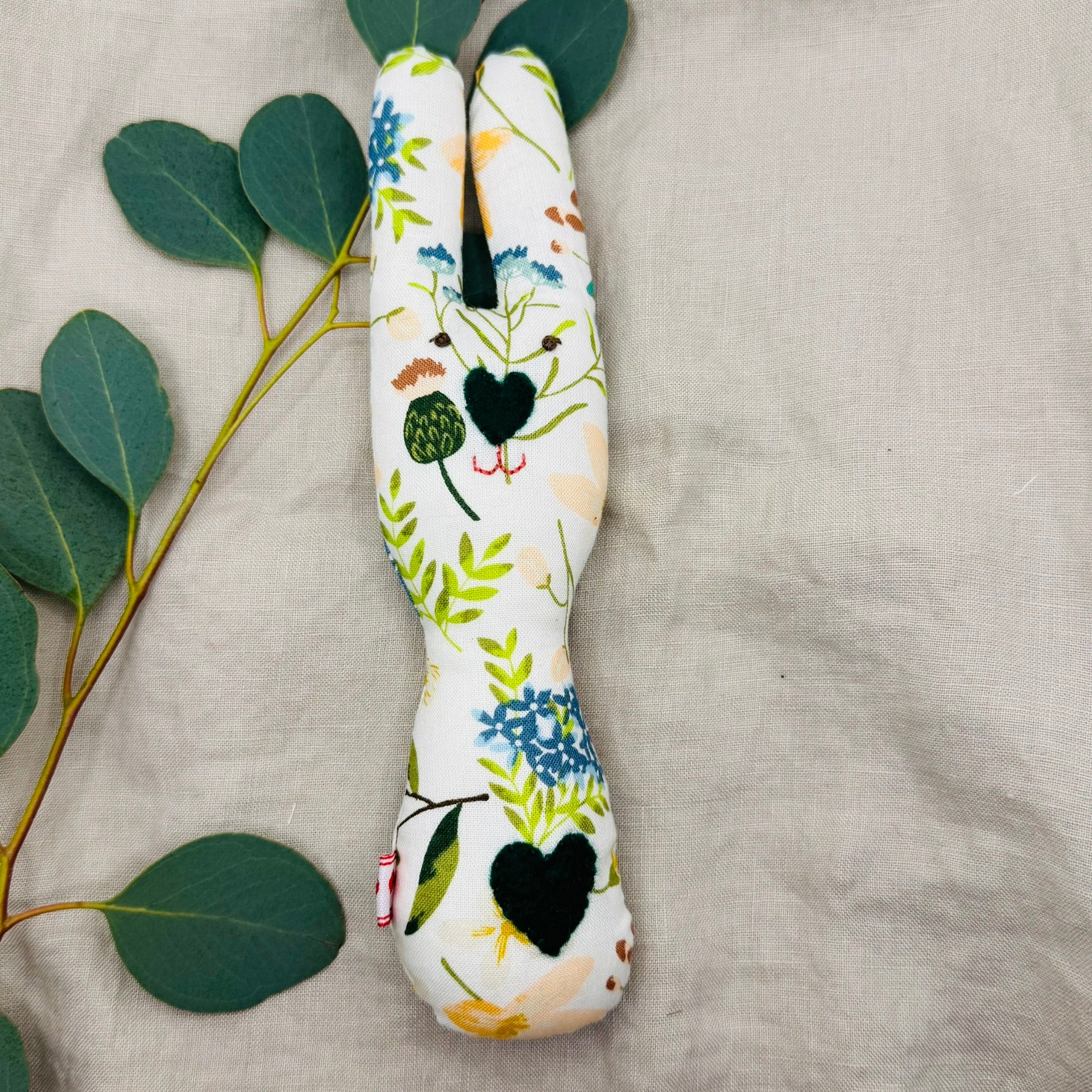 Handmade Bunny Rattle - Lots of options including Liberty