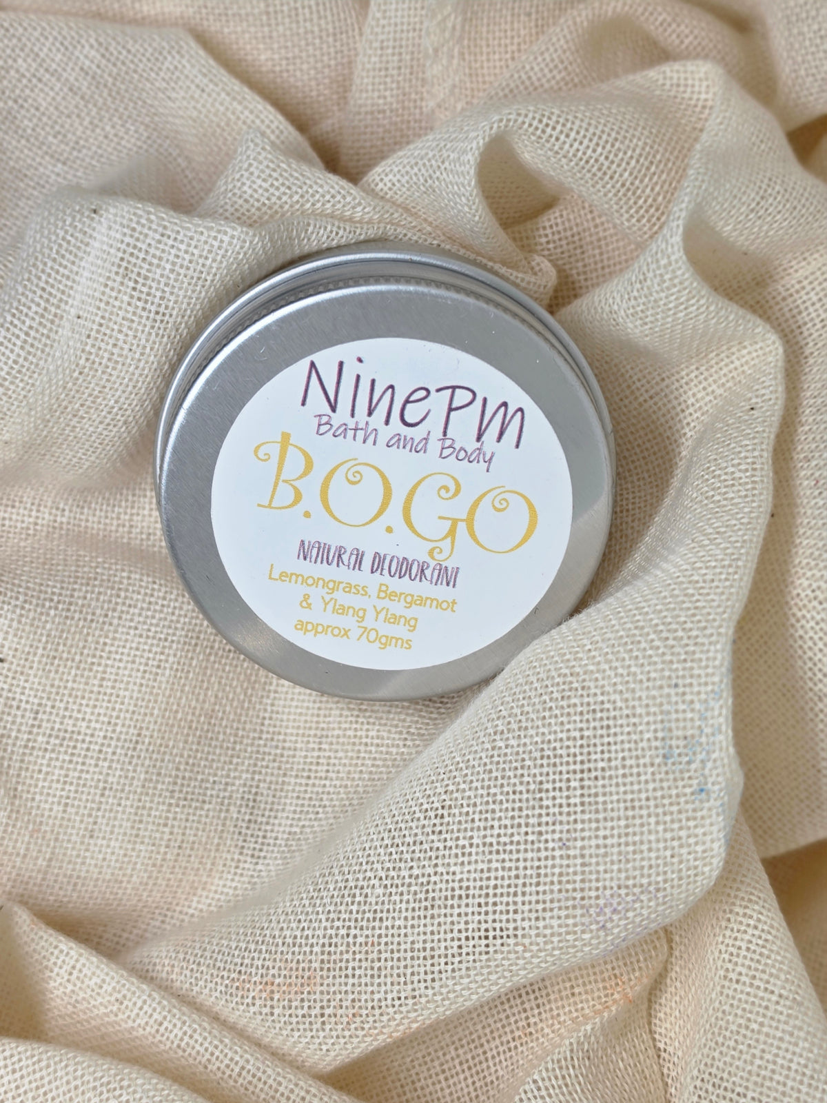 B.O.GO Natural Deodorant Tin (includes Bi-Carb)