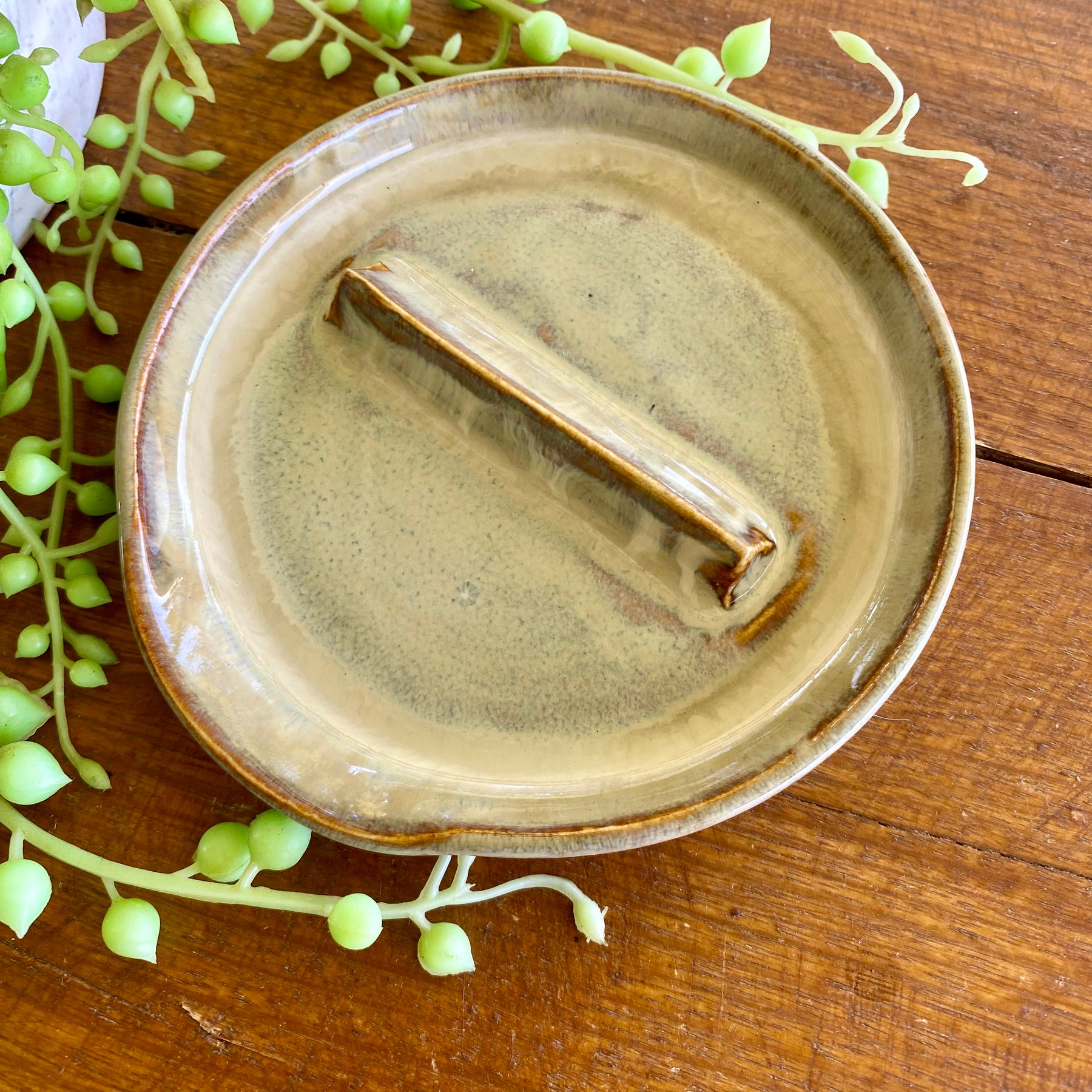 Handmade Ceramic Egg Cracking Plate|Spoon Rest|Handmade Pottery