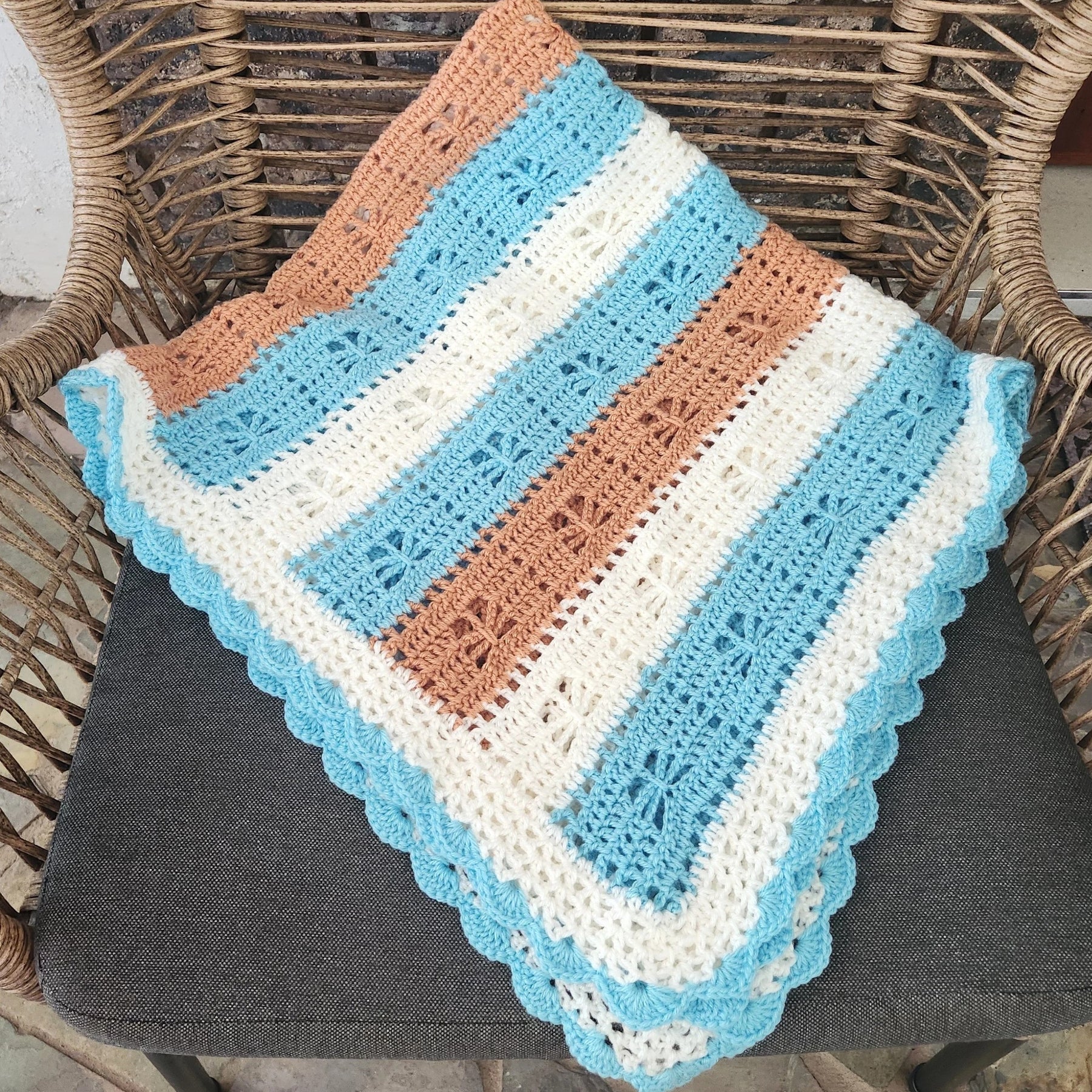 Call the Midwife Crocheted Blanket... Butterfly Variation