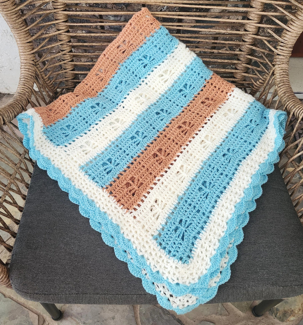 Call the Midwife Crocheted Blanket... Butterfly Variation