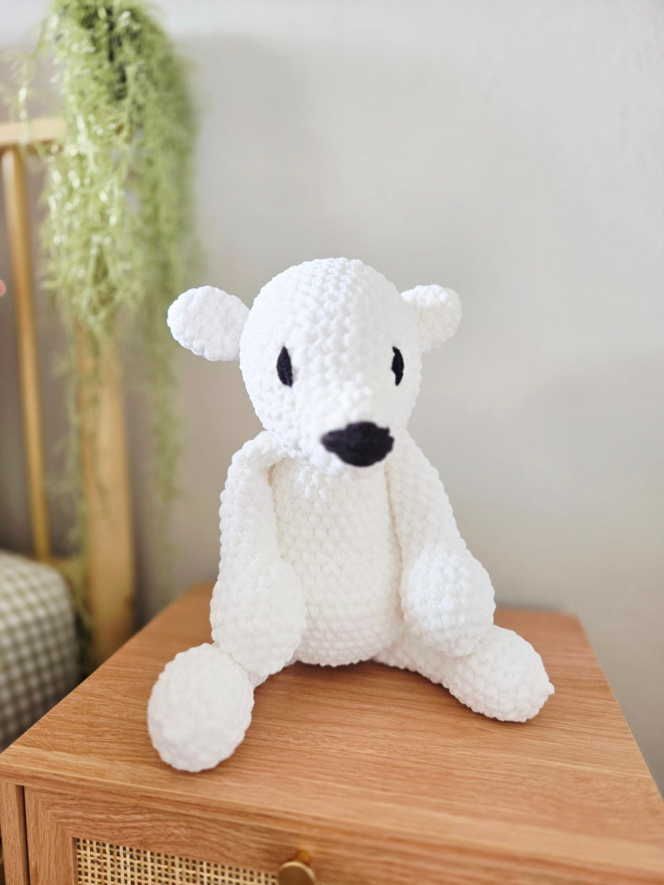 Patrice the Polar bear ~giant crochet bear