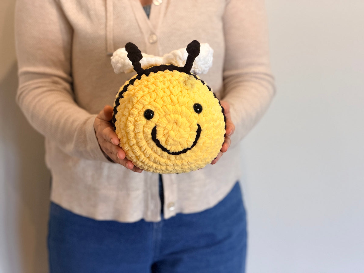 Bumble Bee Crochet Toy / House Decor (Medium size)