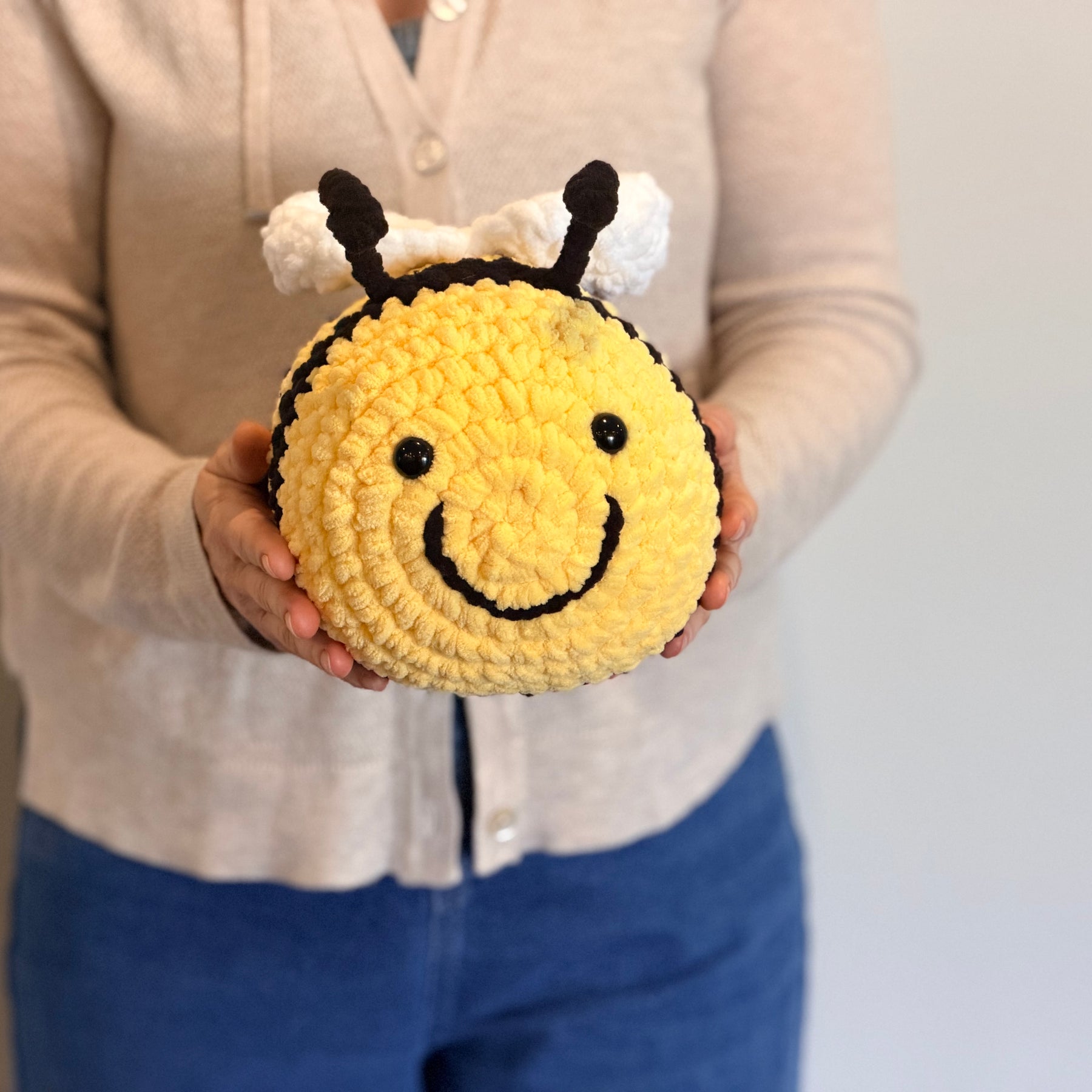 Bumble Bee Crochet Toy / House Decor (Medium size)