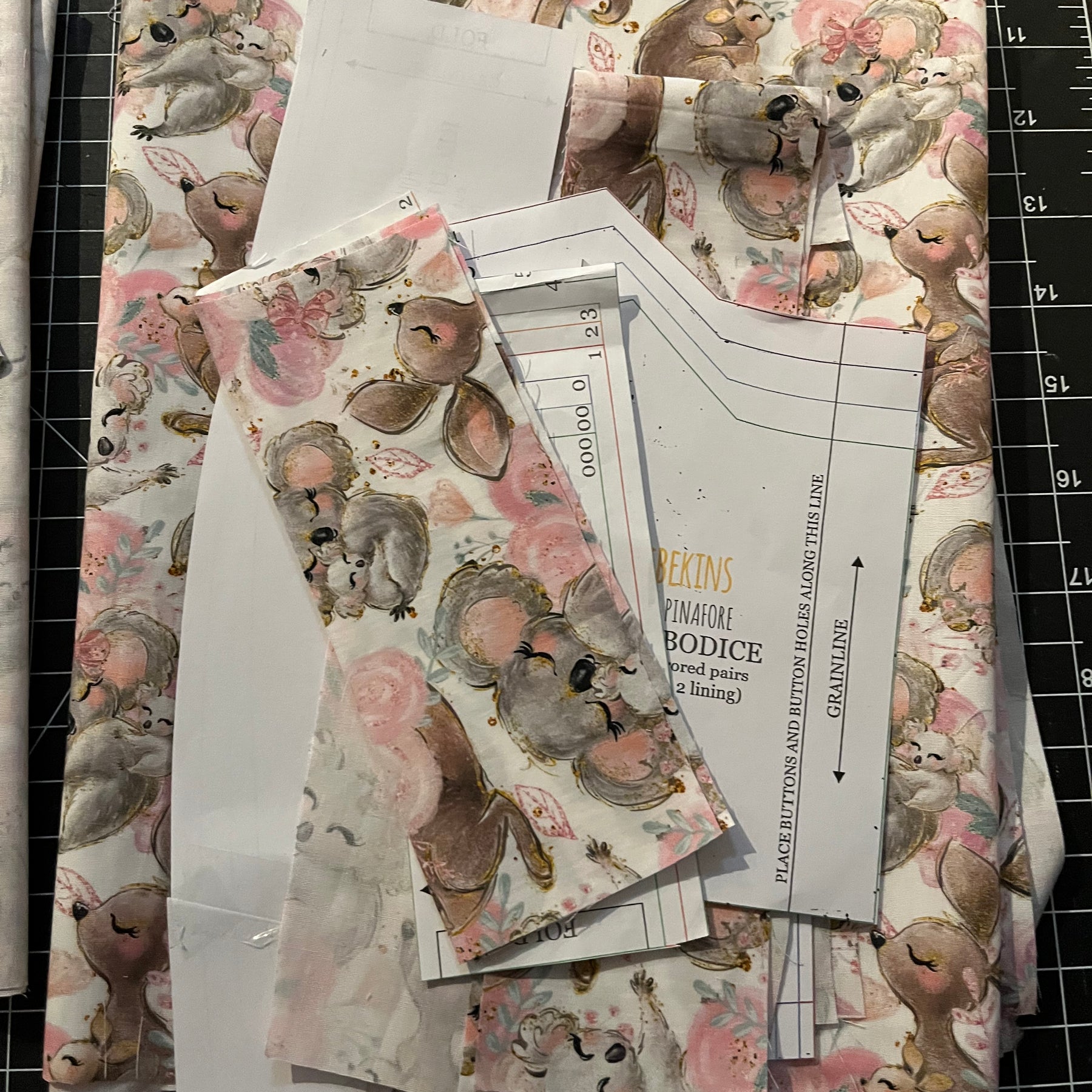 Custom order - size 2 overalls and pinafore