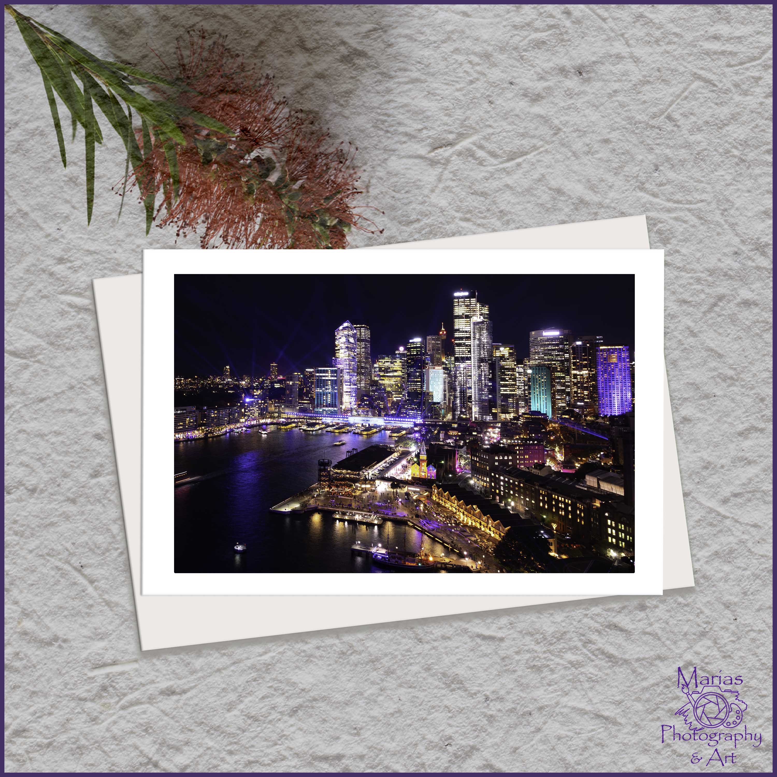 Blank Greeting Card - Vivid 2025, Sydney series