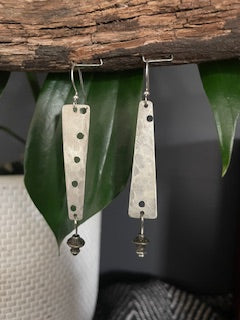 Asymmetrical Silver Dangles