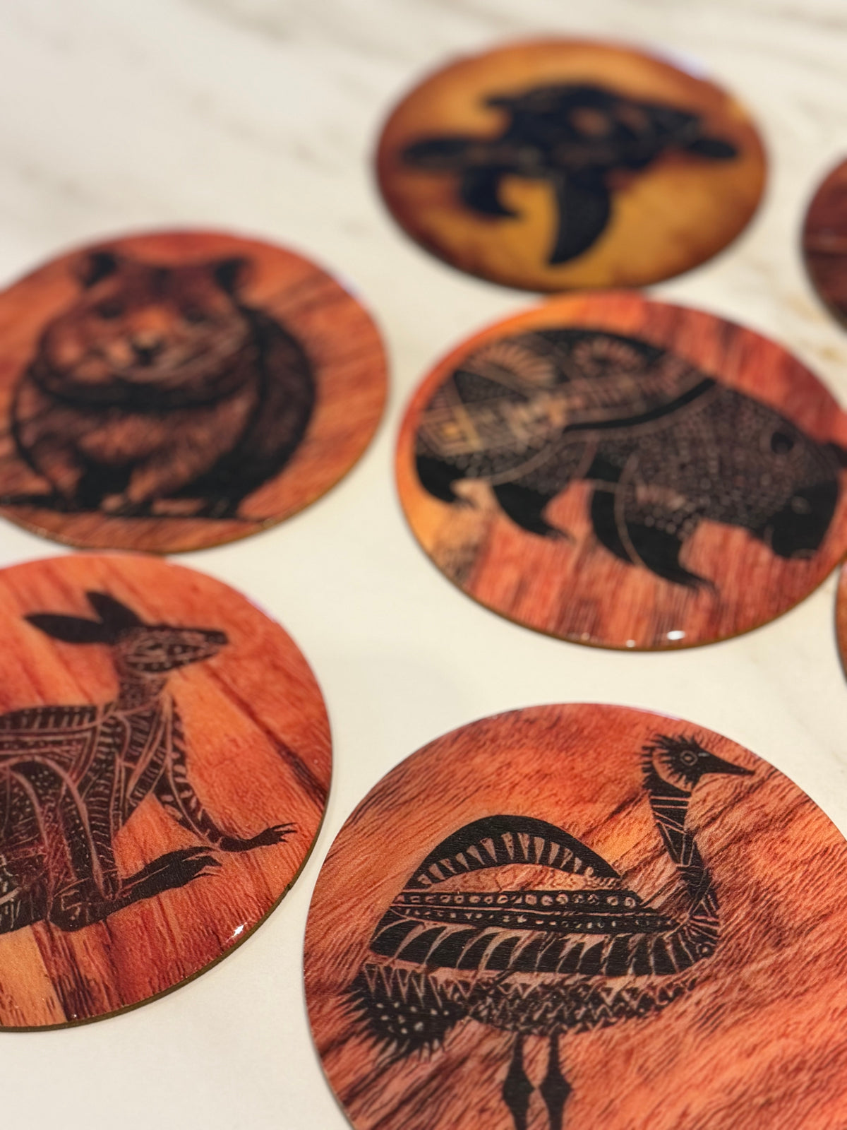 Coasters | Native coasters | wooden coasters | gift ideas | coffee table decor