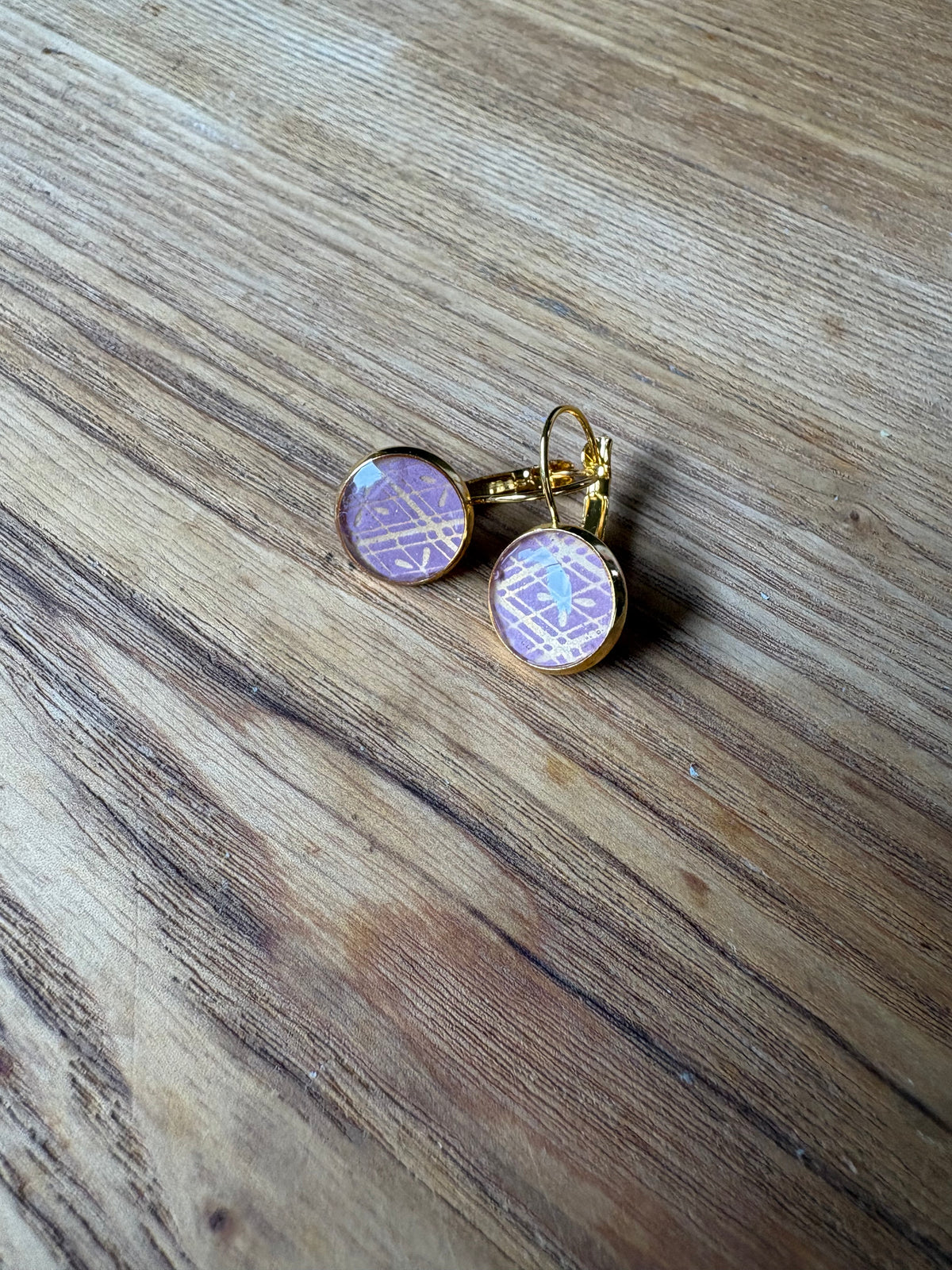 Japanese paper Resin earrings
