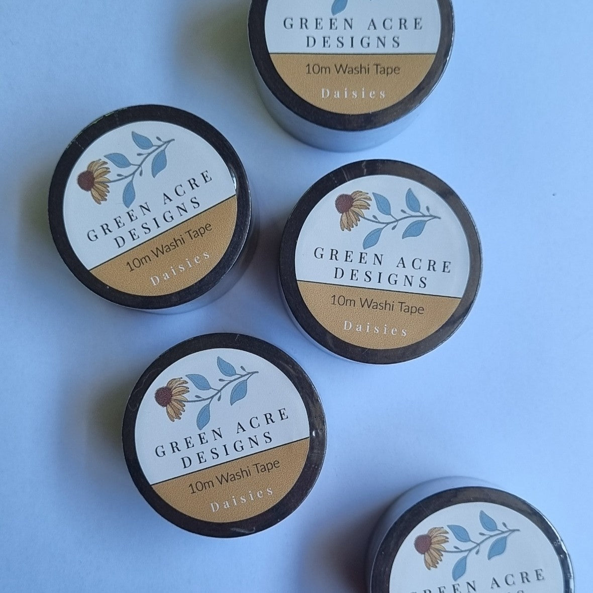 Vintage Daisy Echinacea Flower Garden Washi Tape