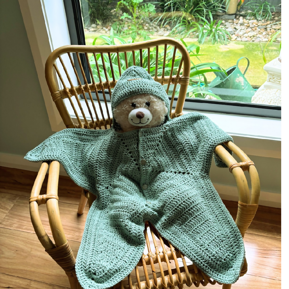 Infants Crocheted Starsuit