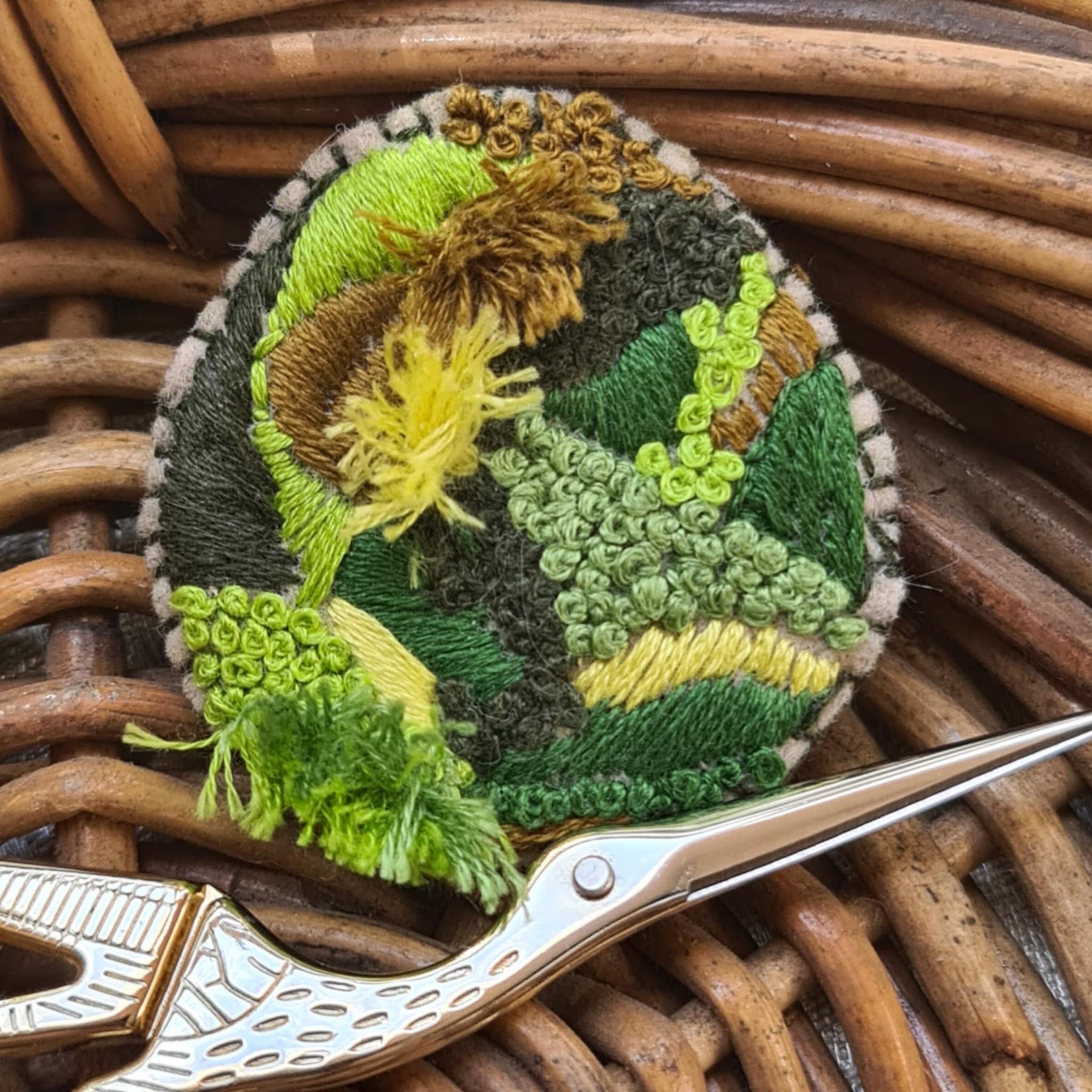 Mossy Brooch