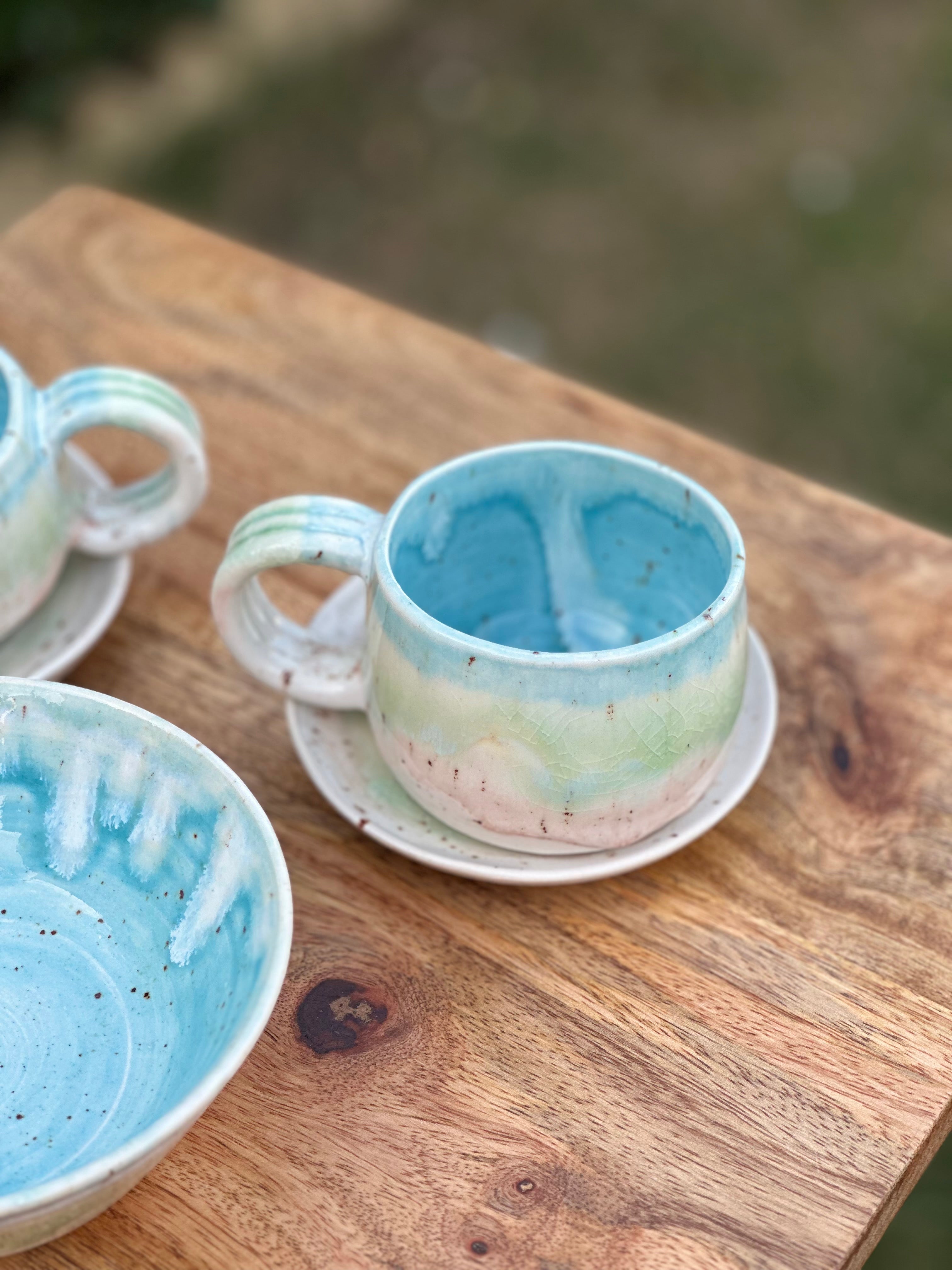 Ceramic Coffee/Tea Cup Set - Sugar Tide