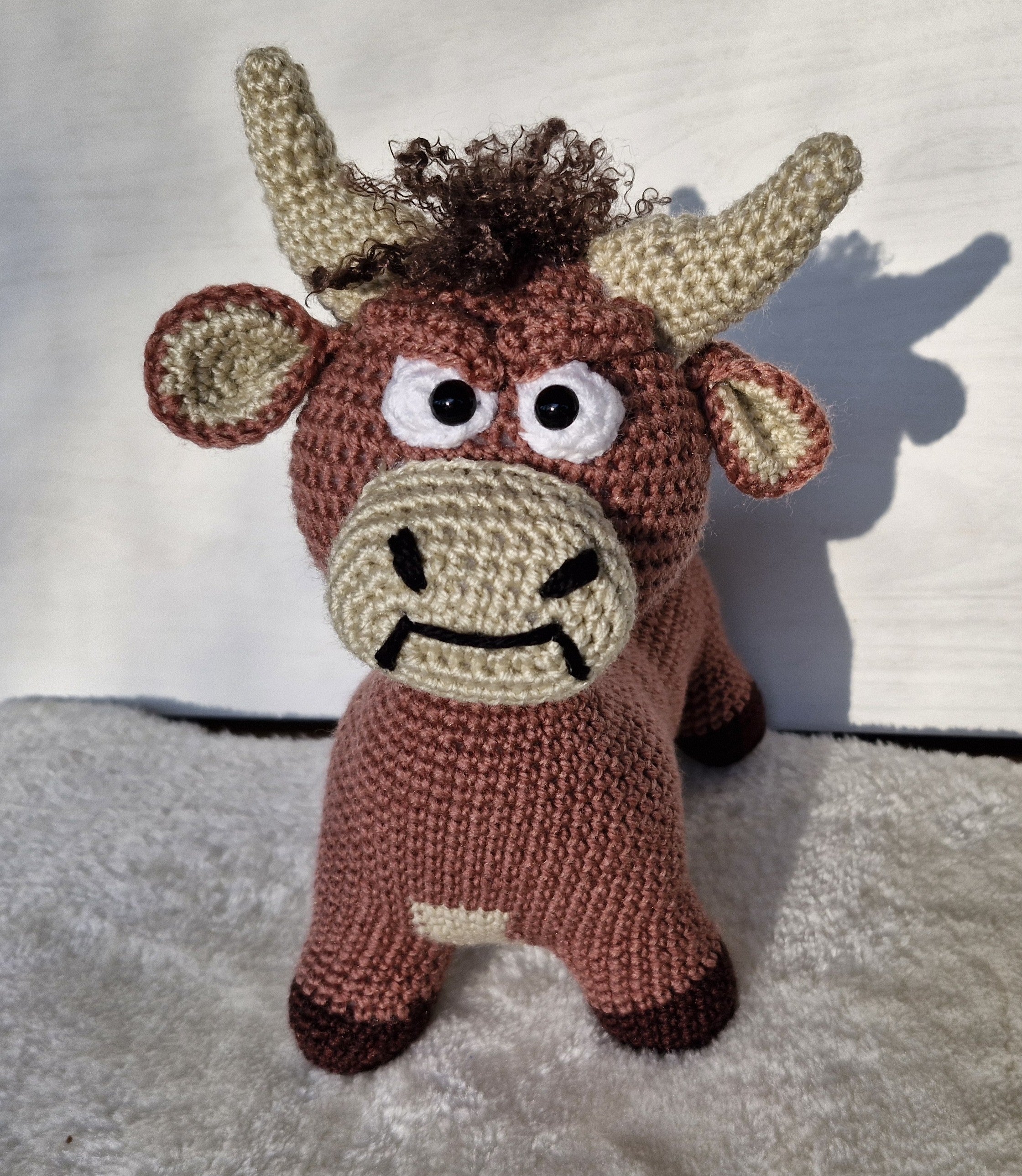 Crochet Grumpy Highland Bull