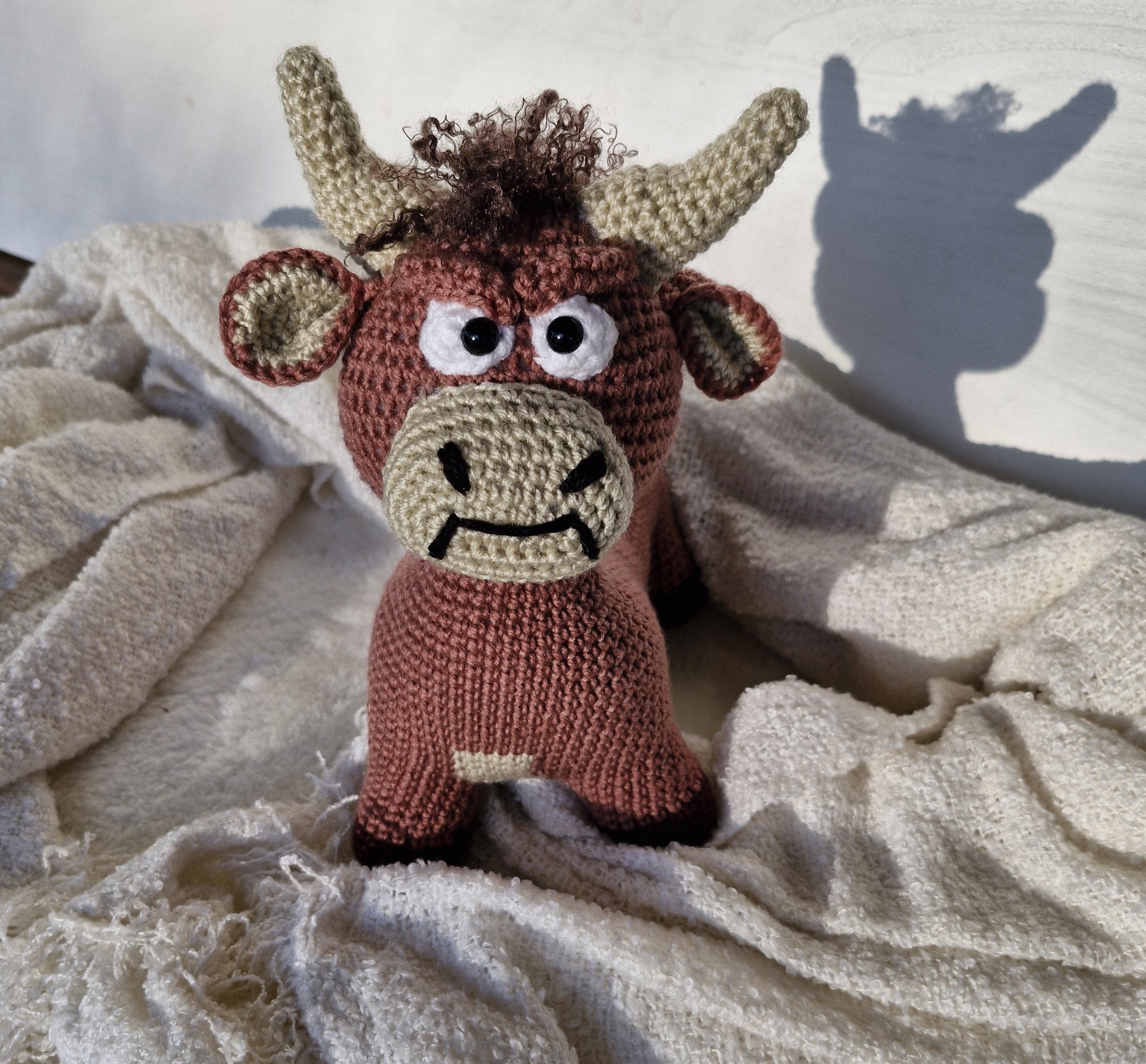 Crochet Grumpy Highland Bull