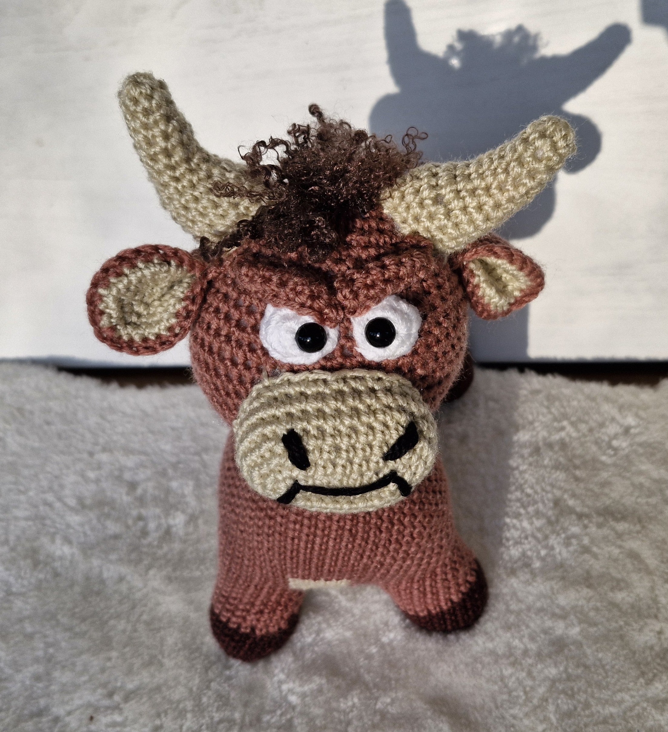 Crochet Grumpy Highland Bull