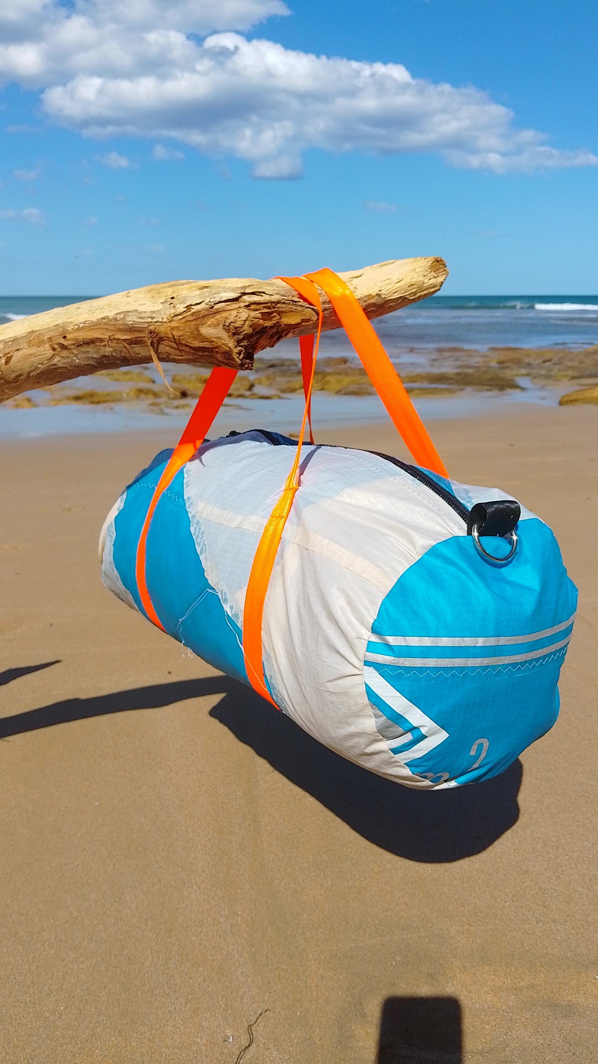 One-of-a-Kind Kite Duffle | Sustainable Handmade Bag Made in Torquay
