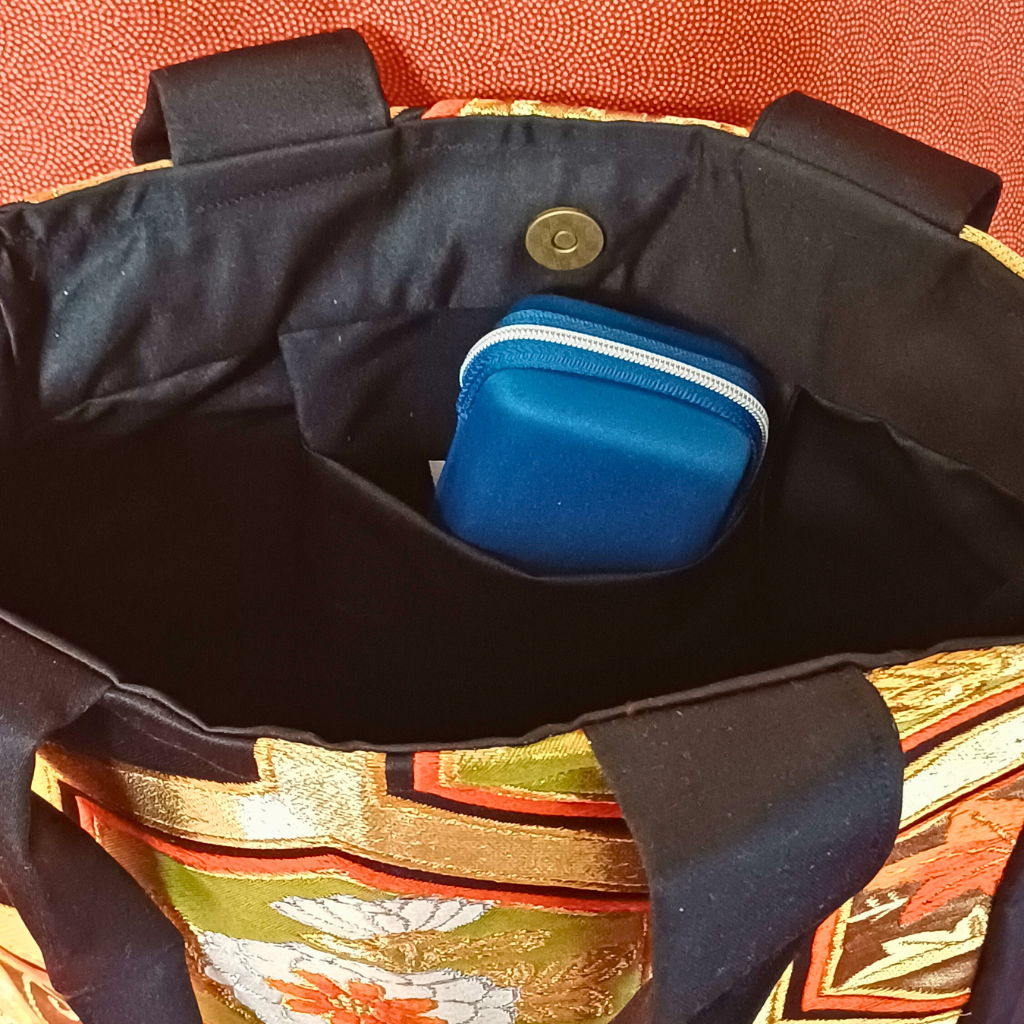 Kimono small Tote Bag -  Black, Gold