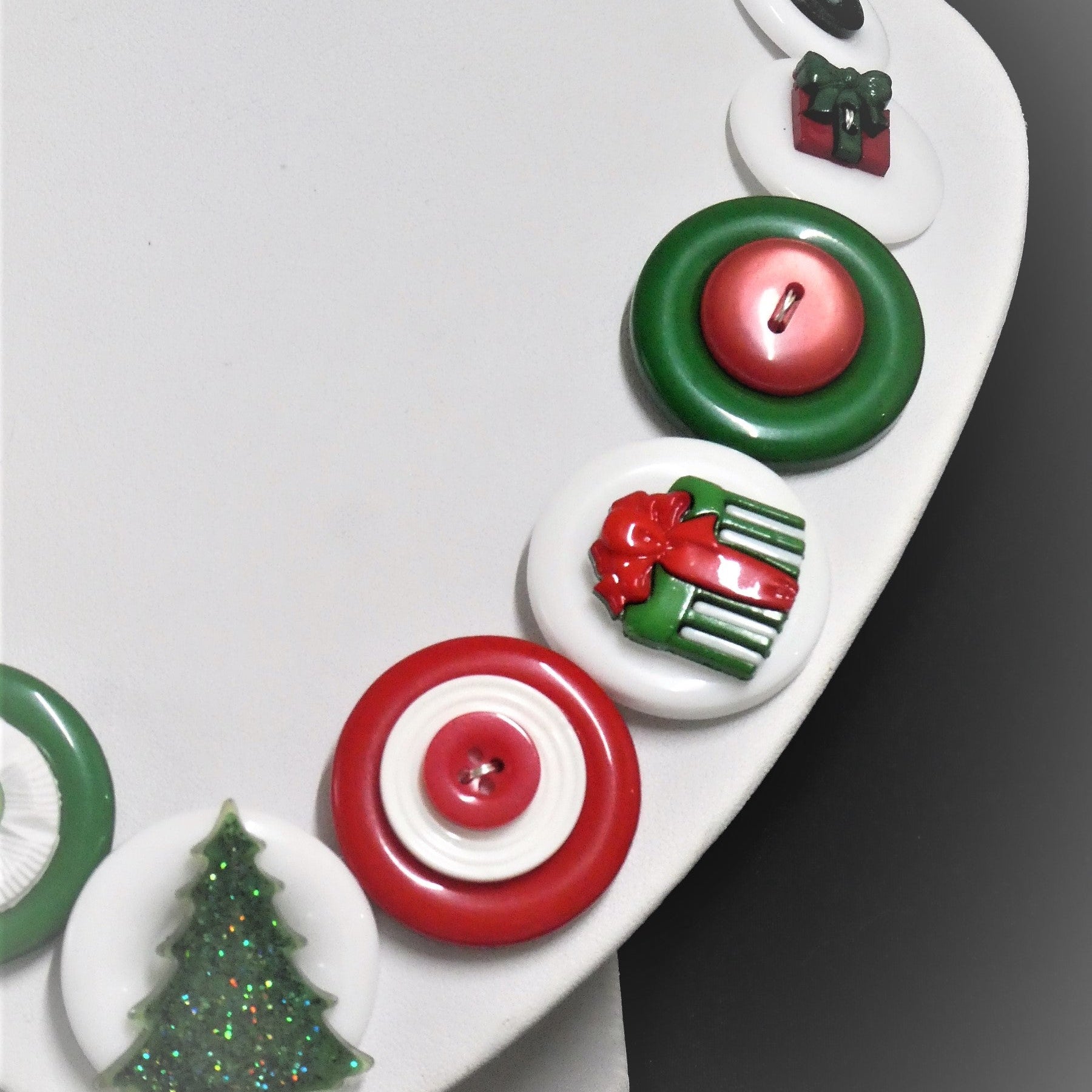 Christmas Tree Necklace with Gift earrings