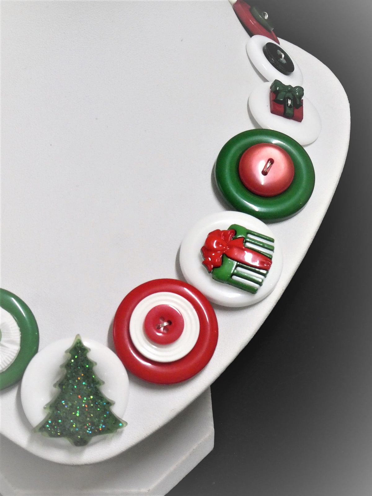 Christmas Tree Necklace with Gift earrings