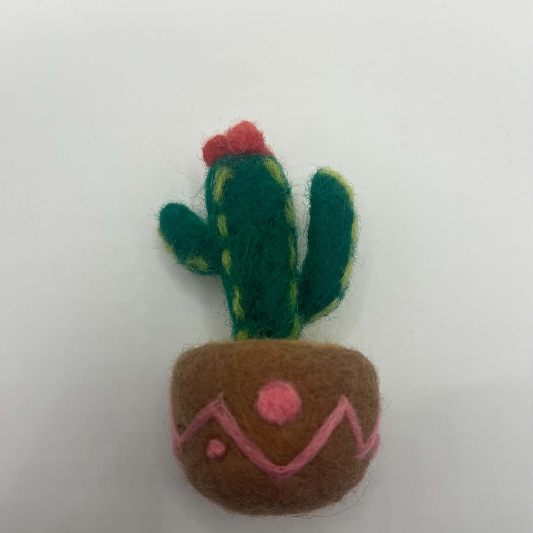 Needle felted cactus