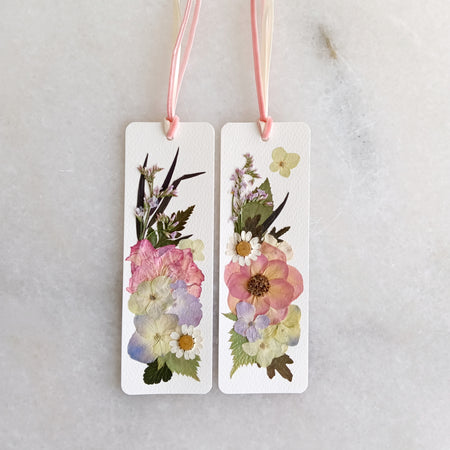 Pressed Flower Bookmark | Valentine Edition