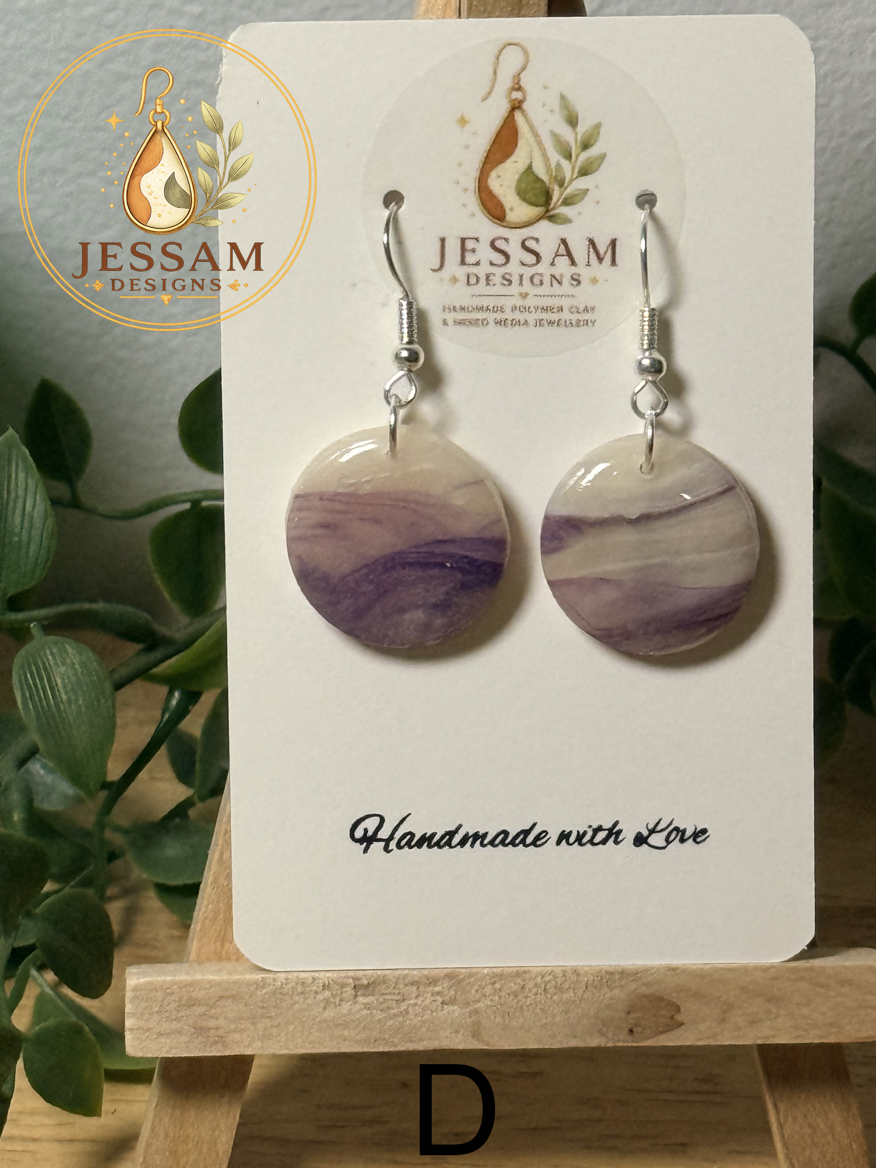 Amethyst Collection | Artisan Polymer Clay Earrings