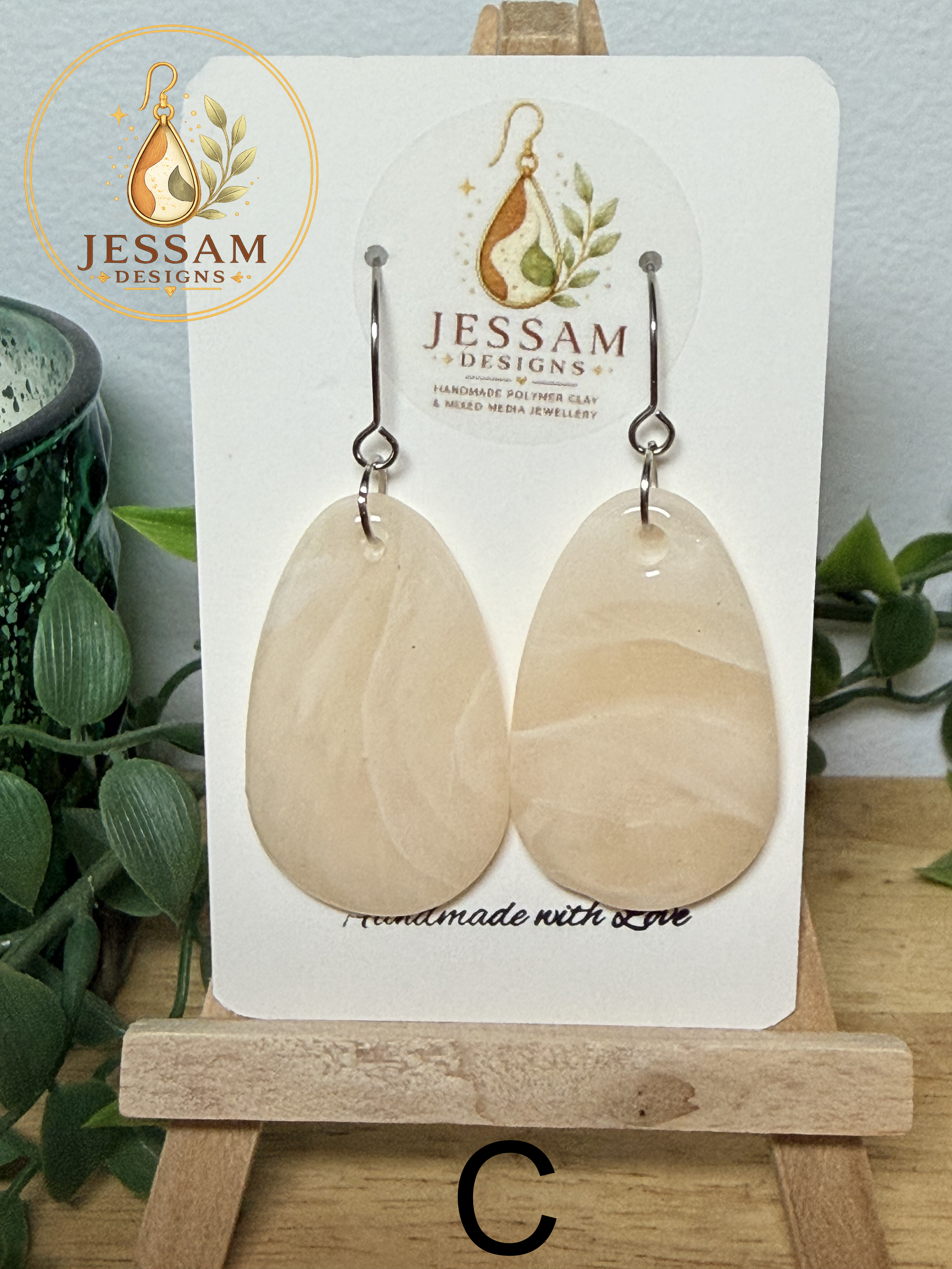 Alabaster Stone Collection Dangle Earrings