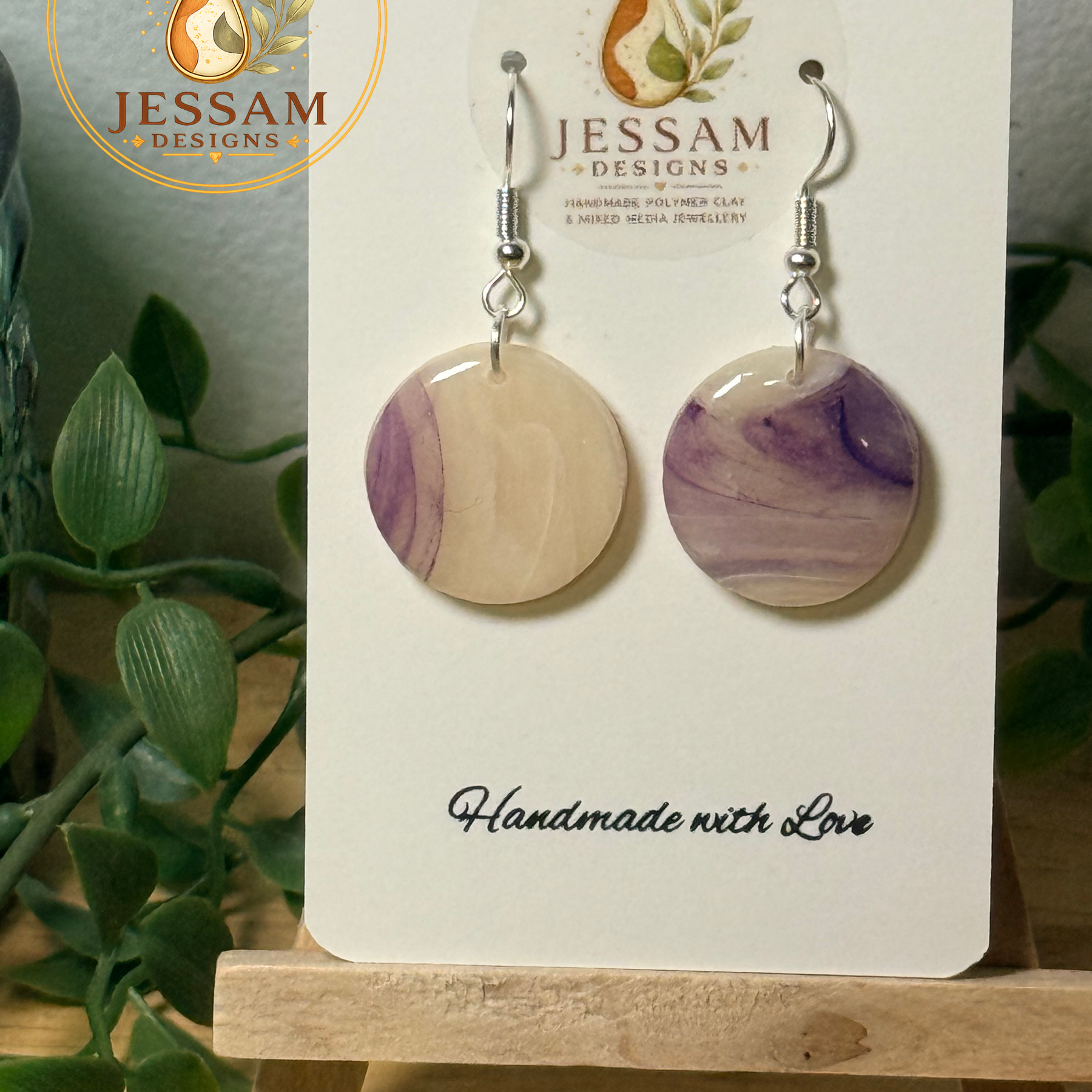 Amethyst Collection | Artisan Polymer Clay Earrings