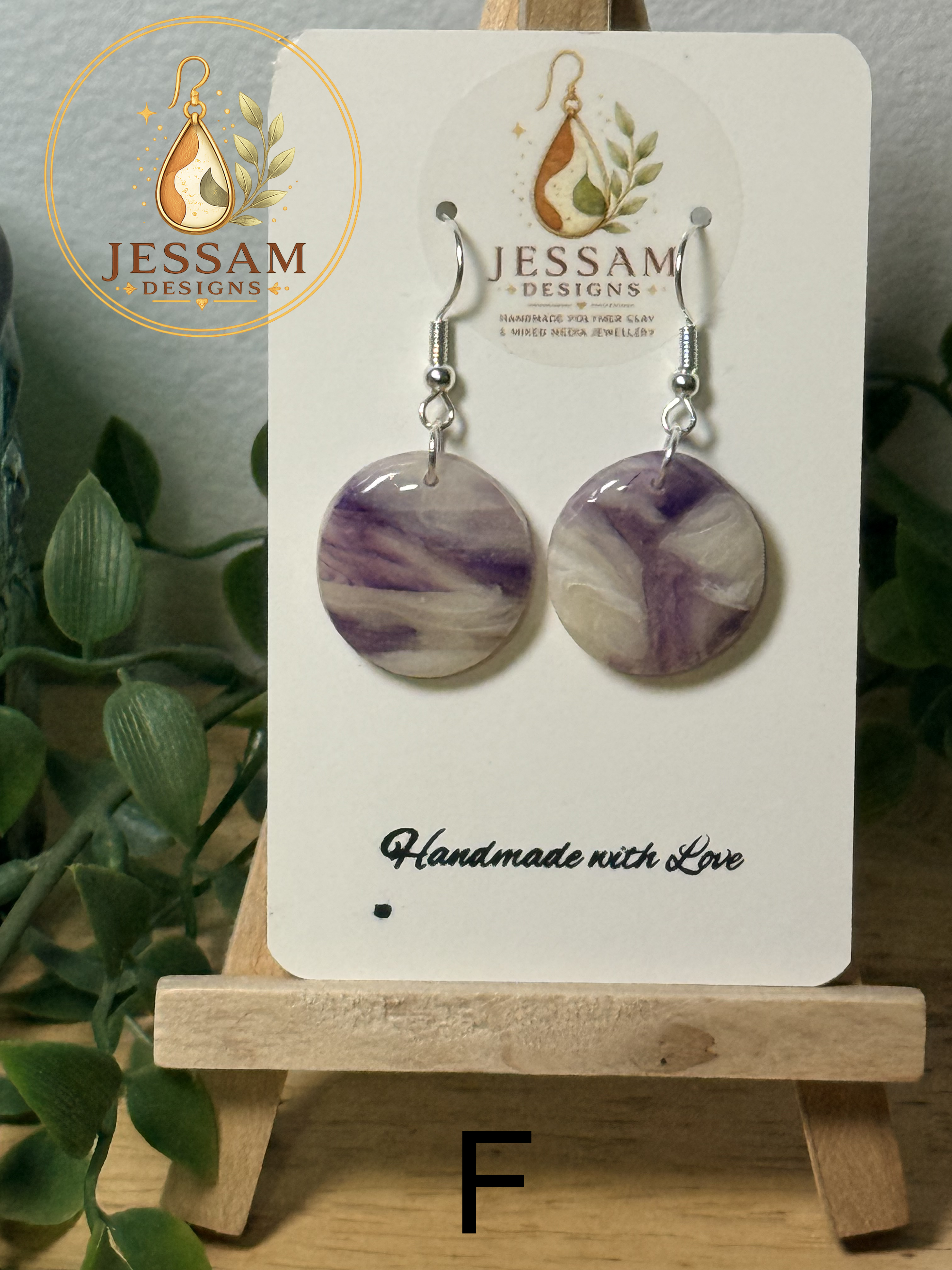 Amethyst Collection | Artisan Polymer Clay Earrings