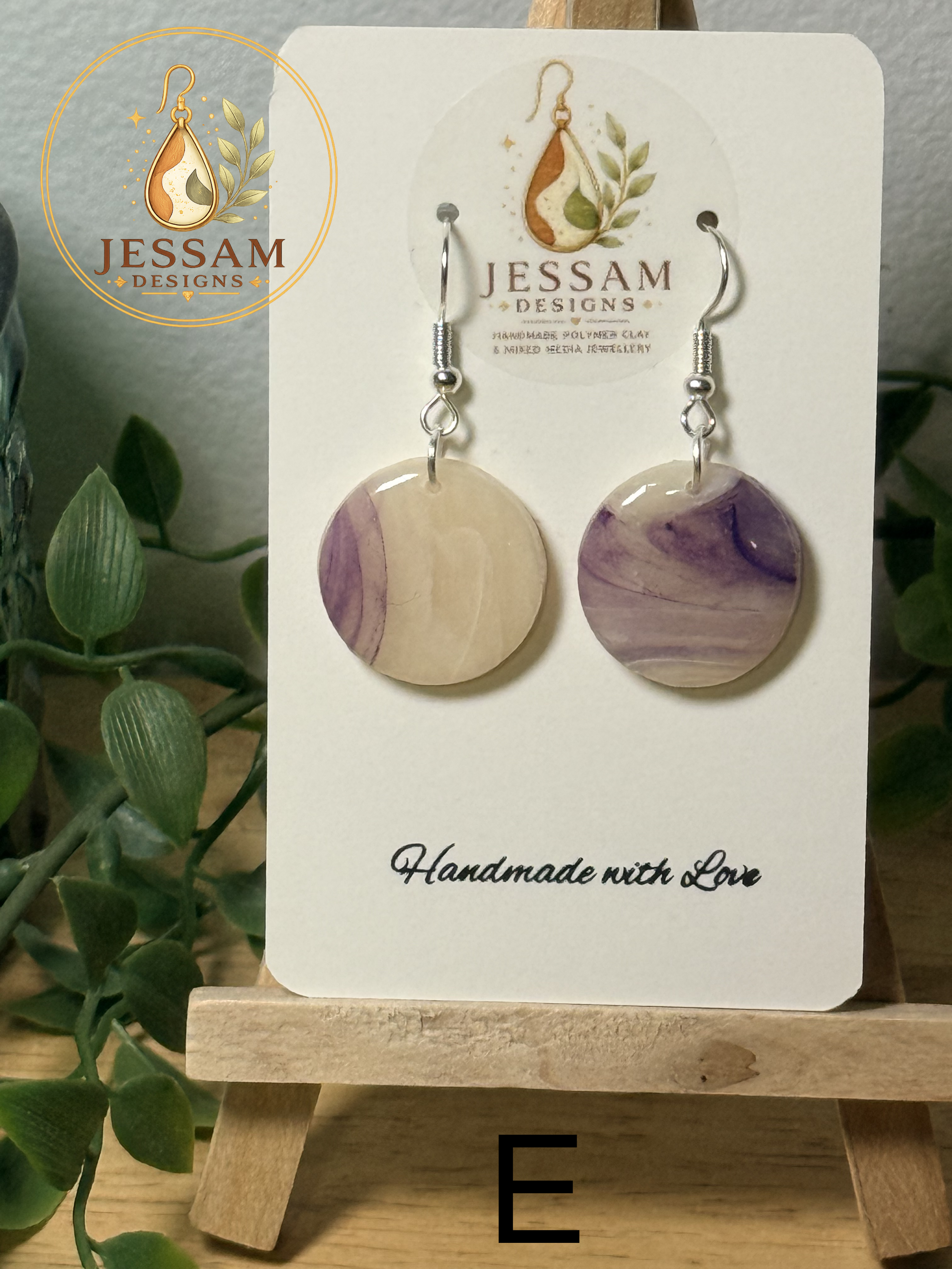 Amethyst Collection | Artisan Polymer Clay Earrings