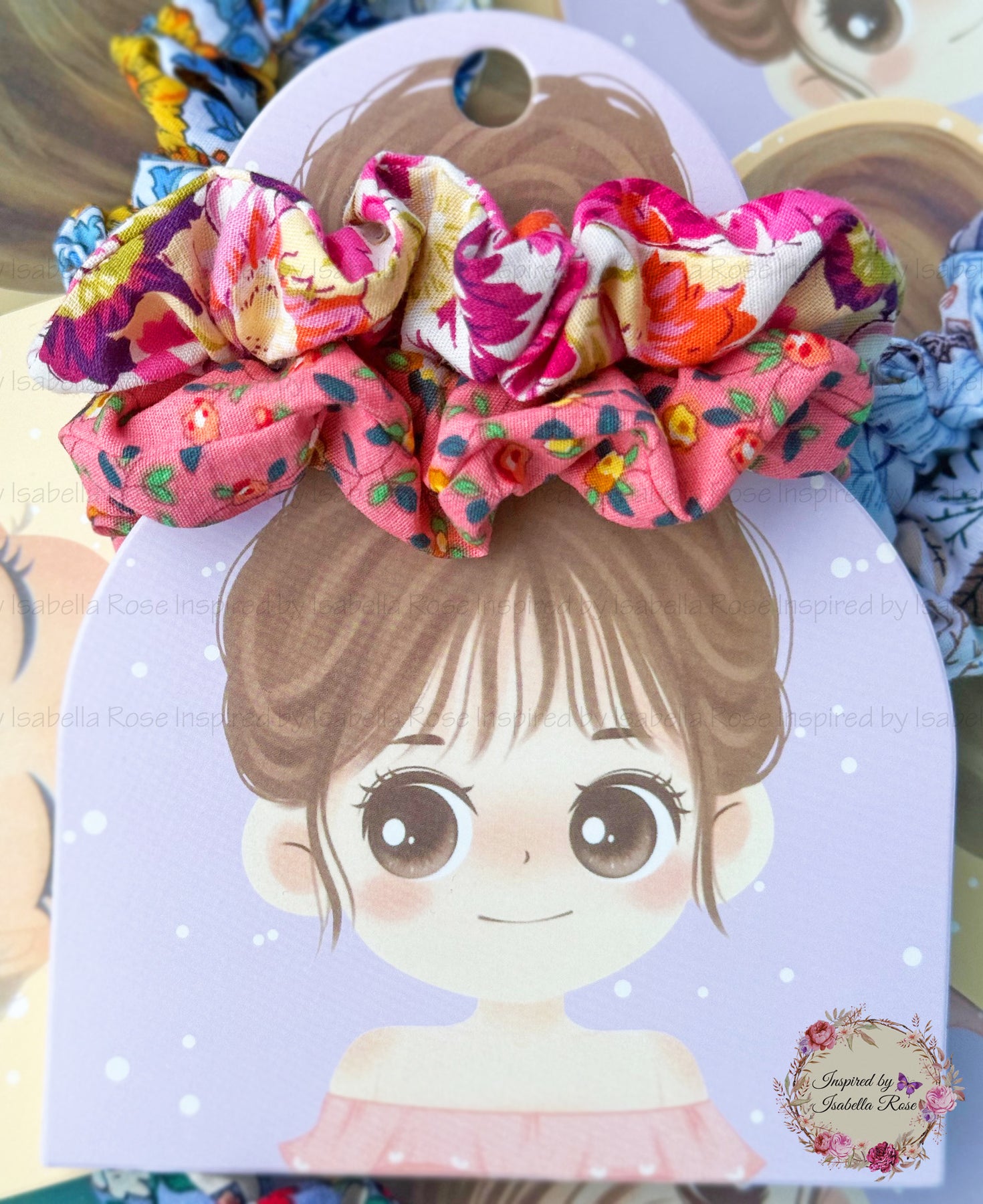 Colourful Scrunchies, 2 Pack for Kids, You Choose