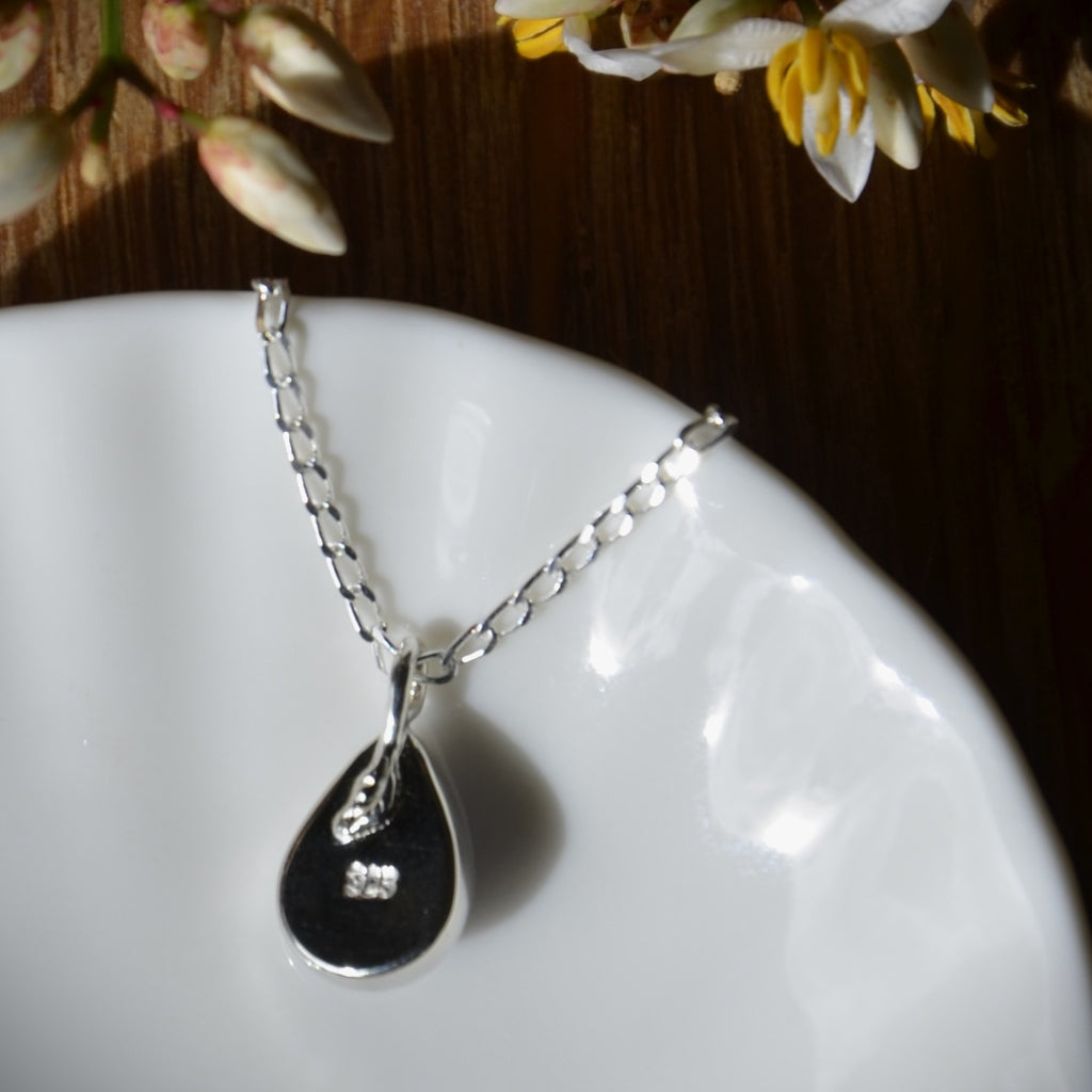 Amethyst Leaf Pendant