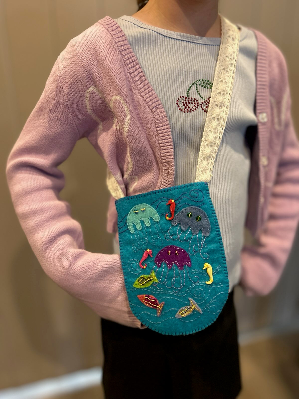 Children’s Pocket and Treasure Bags Over the Shoulder