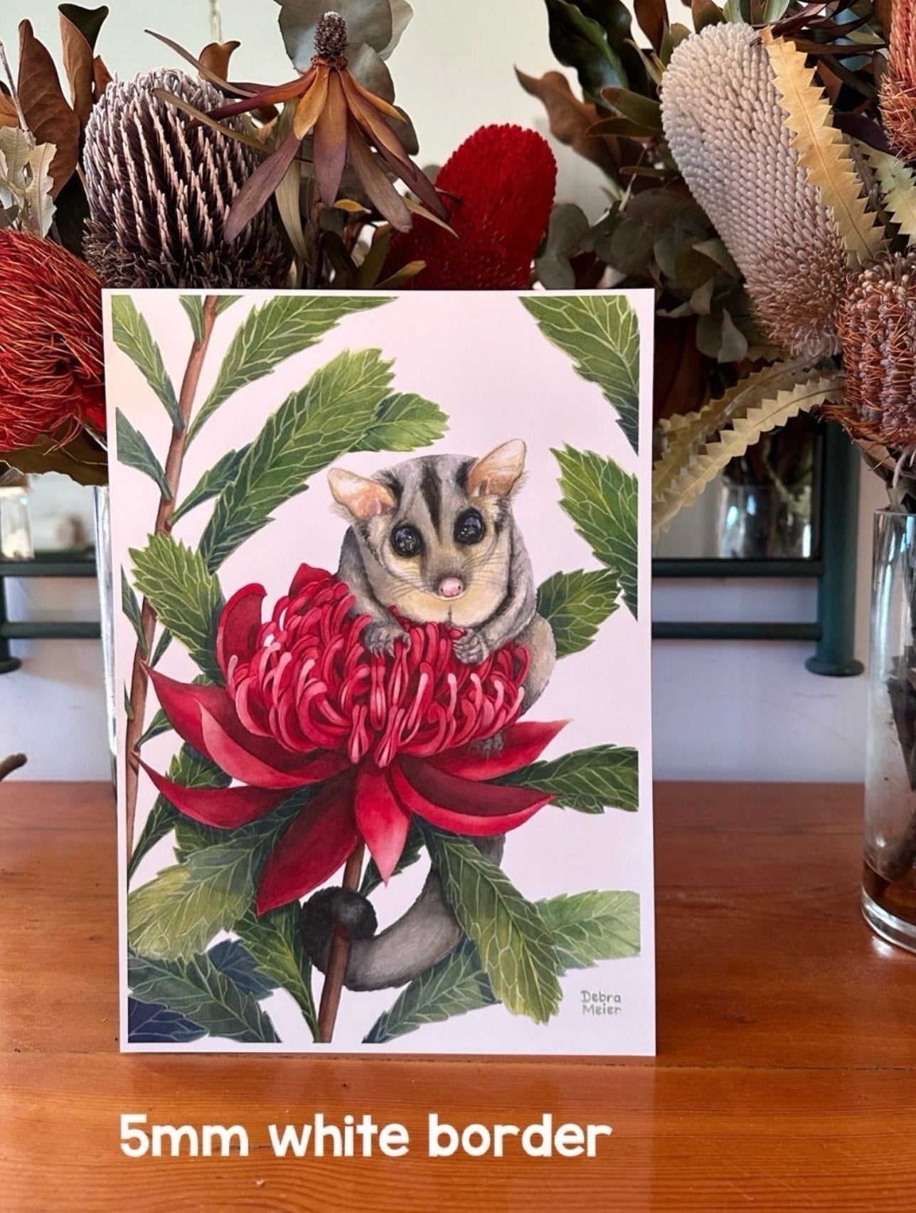 Sugar Glider art print by Debra Meier