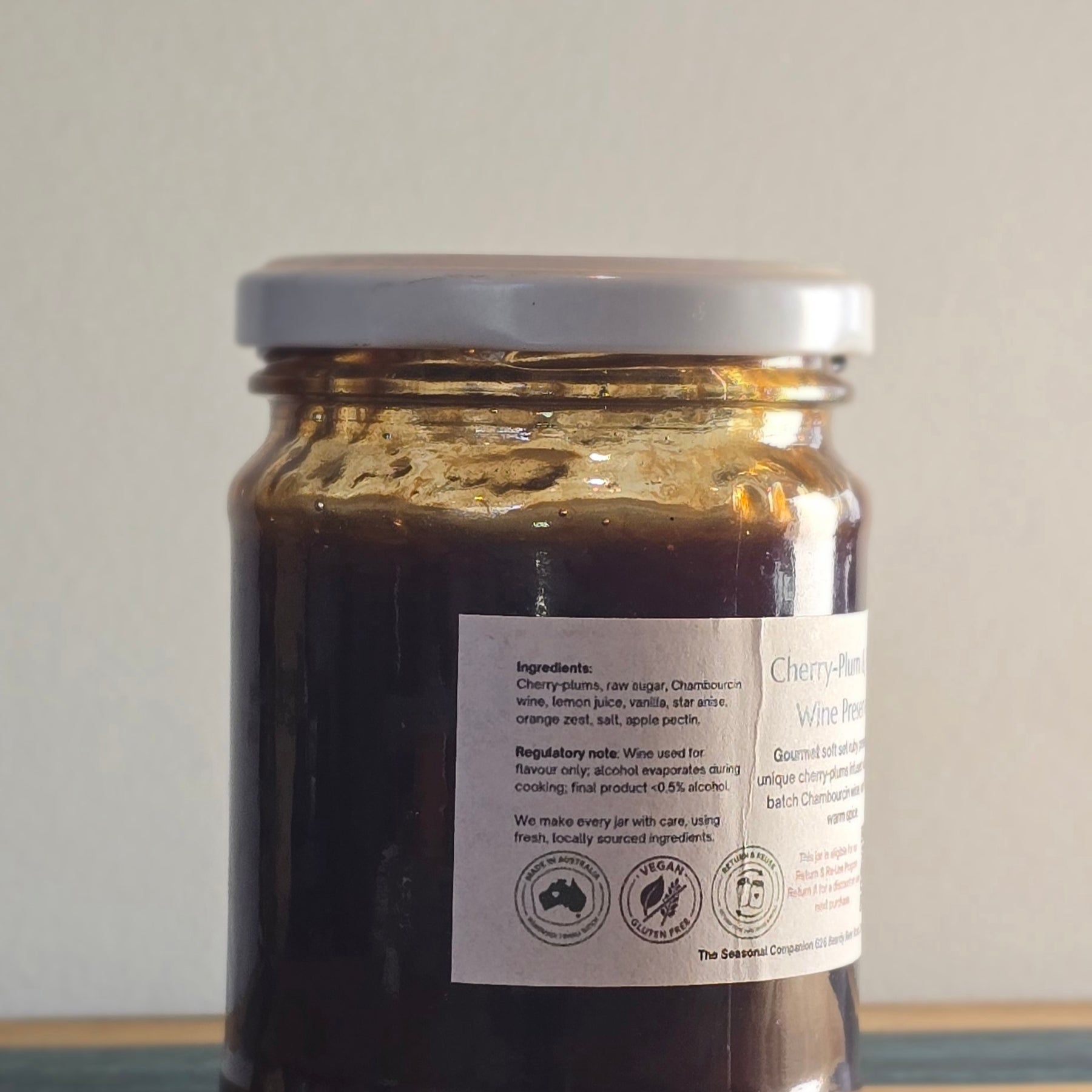 Cherry-Plum & Red Wine Preserve