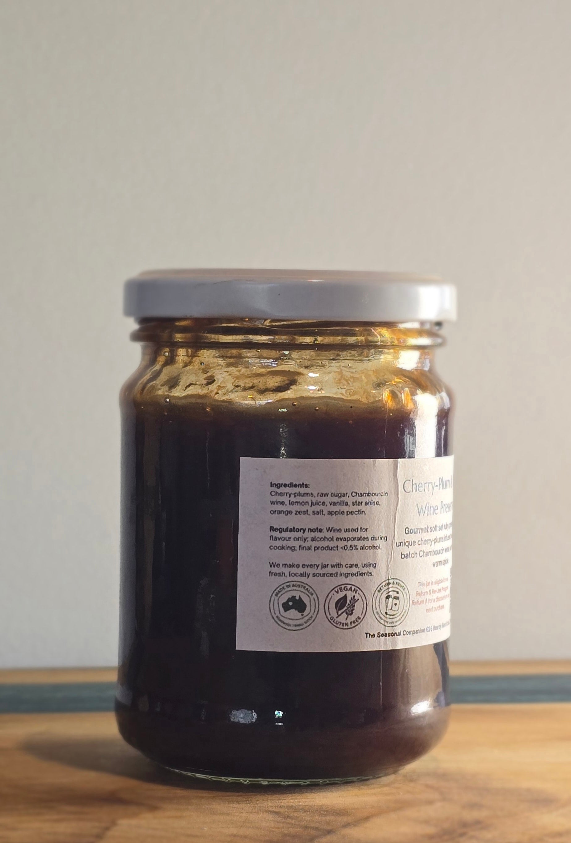Cherry-Plum & Red Wine Preserve