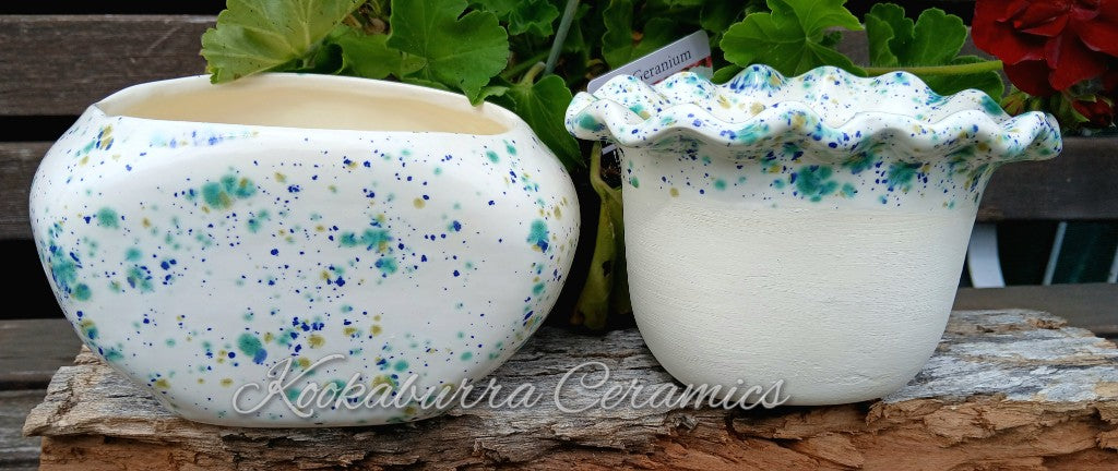 Ceramic African Violet Pot Self watering