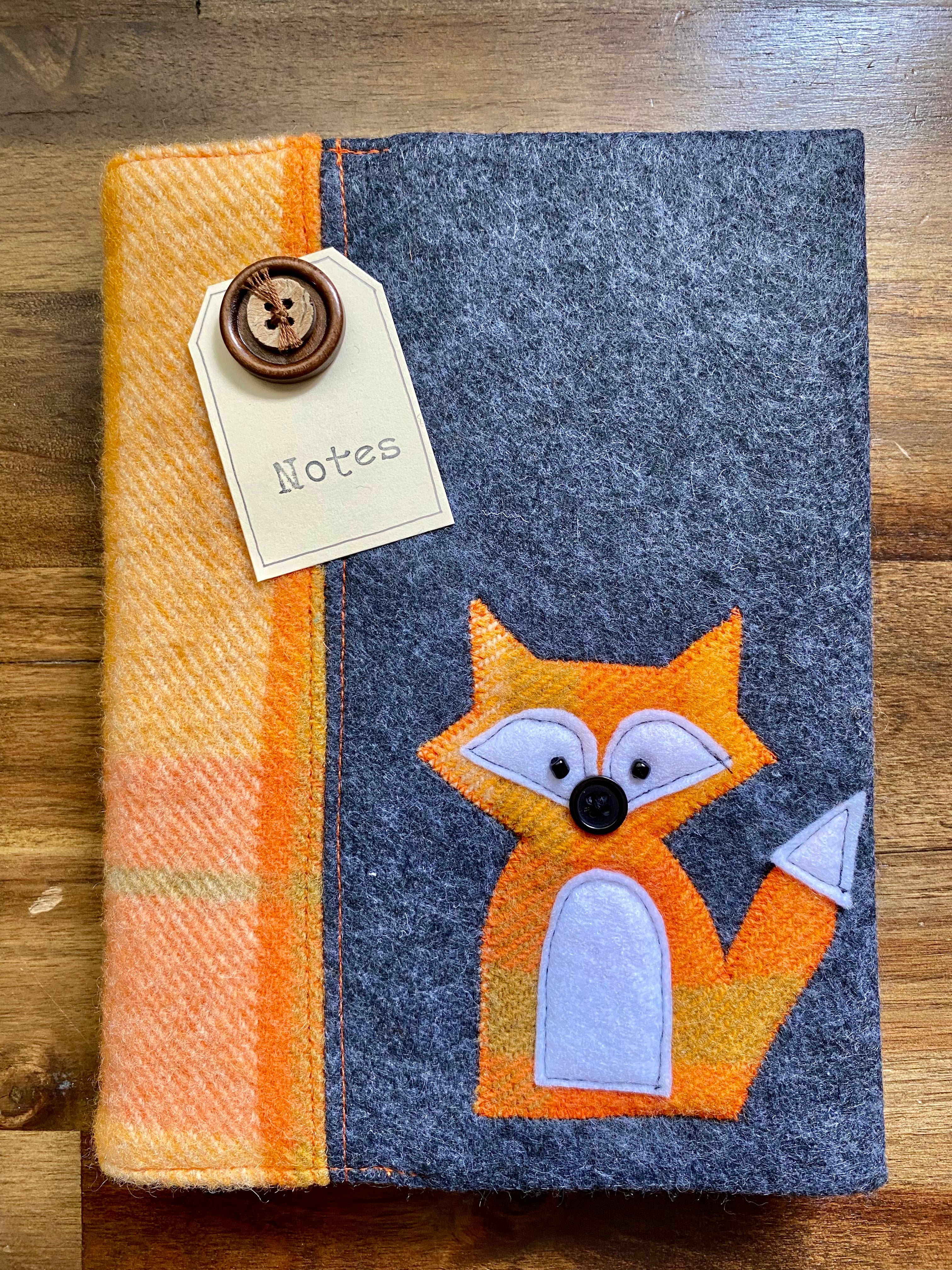 A5 Upcycled Notebook Fox