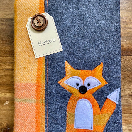 A5 Upcycled Notebook Fox