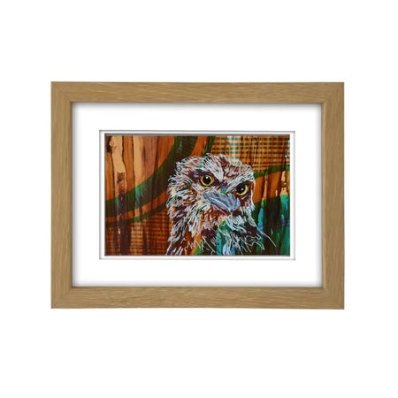 Tawny Frogmouth | Australian Native Bird | A6 Framed Print