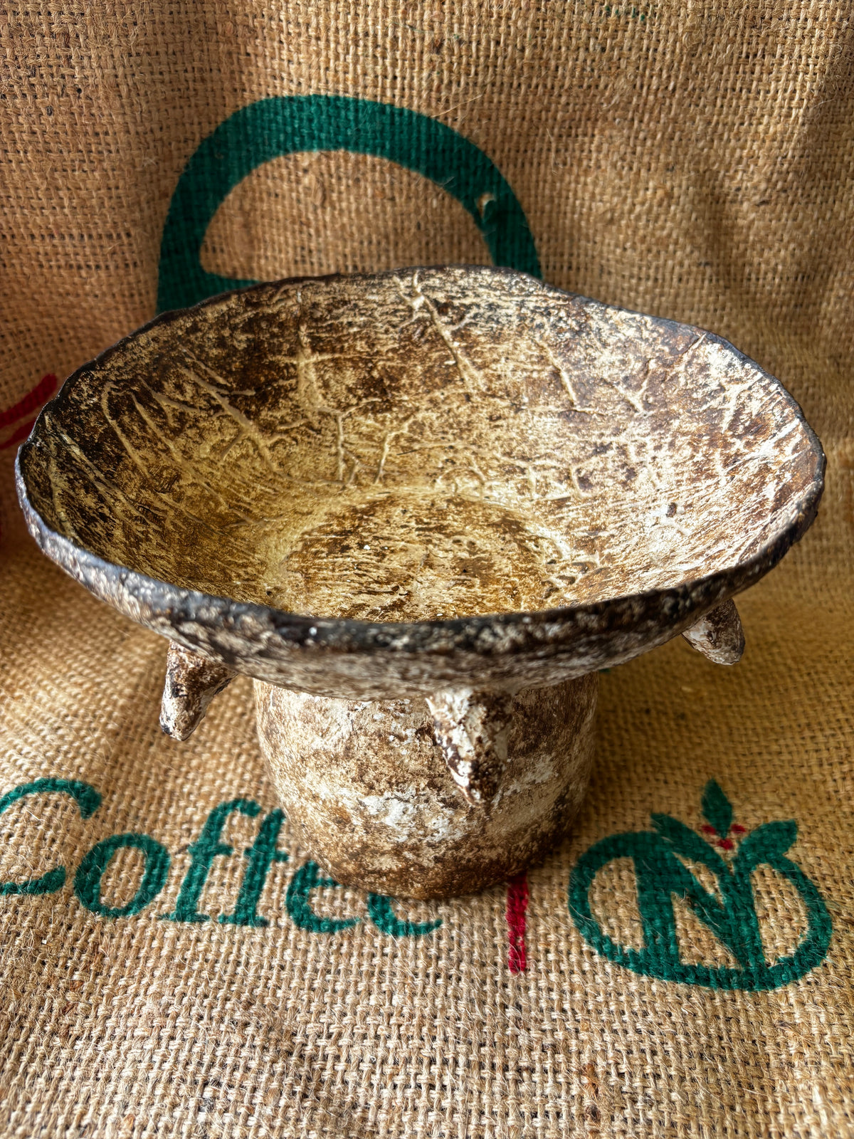 Decorative bowl with spikes